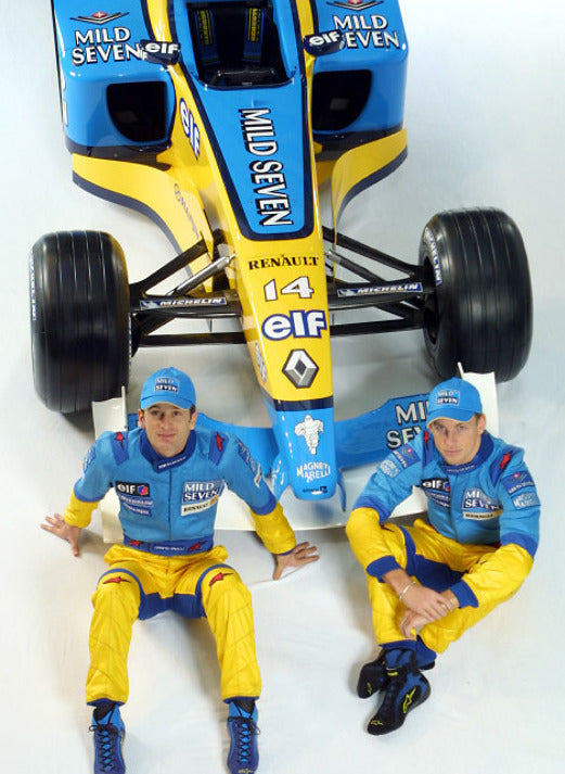 2002 Jenson Button Signed Race Used Renault Alpinestars F1 Boots