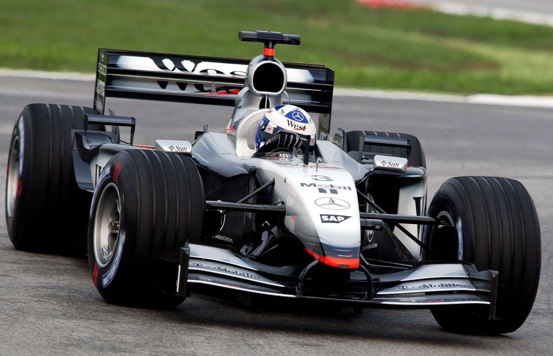 2002 Raikkonen/Coulthard Race Used McLaren-Mercedes MP4-17 F1 Rear Wing Endplate