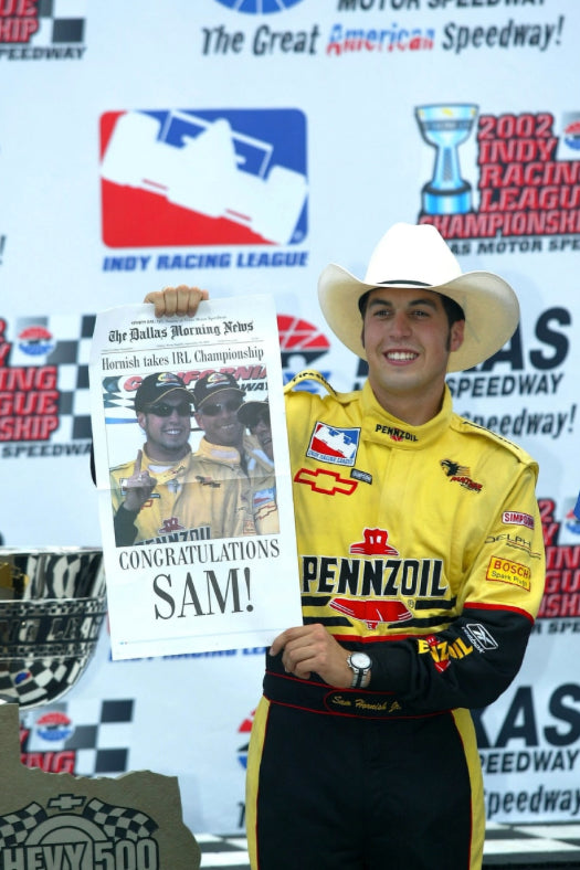 2002 Sam Hornish Jr. Signed Championship Used Panther Racing Simpson IndyCar Suit