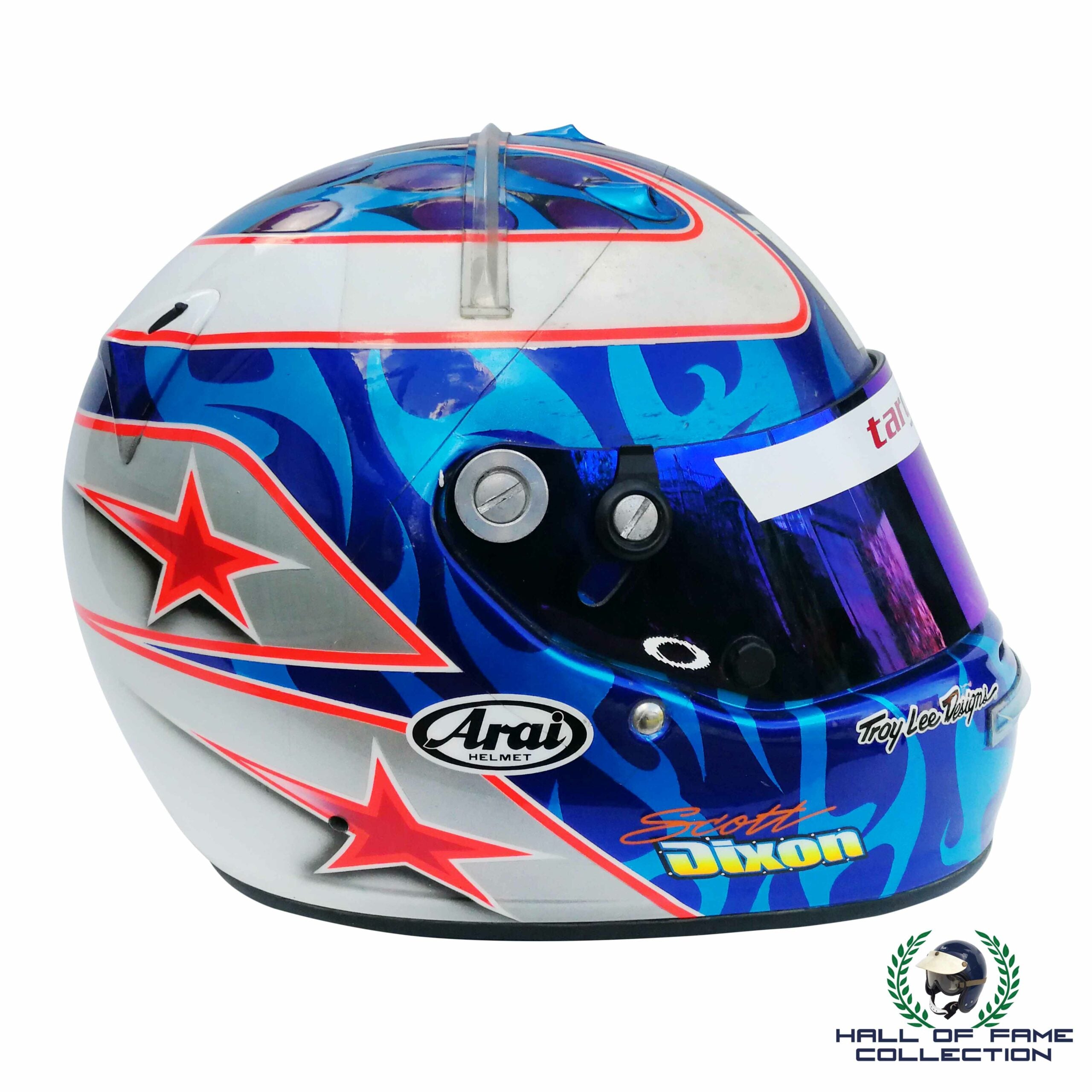 2003 Scott Dixon Race Used Target Chip Ganassi Racing First Championship IndyCar Helmet