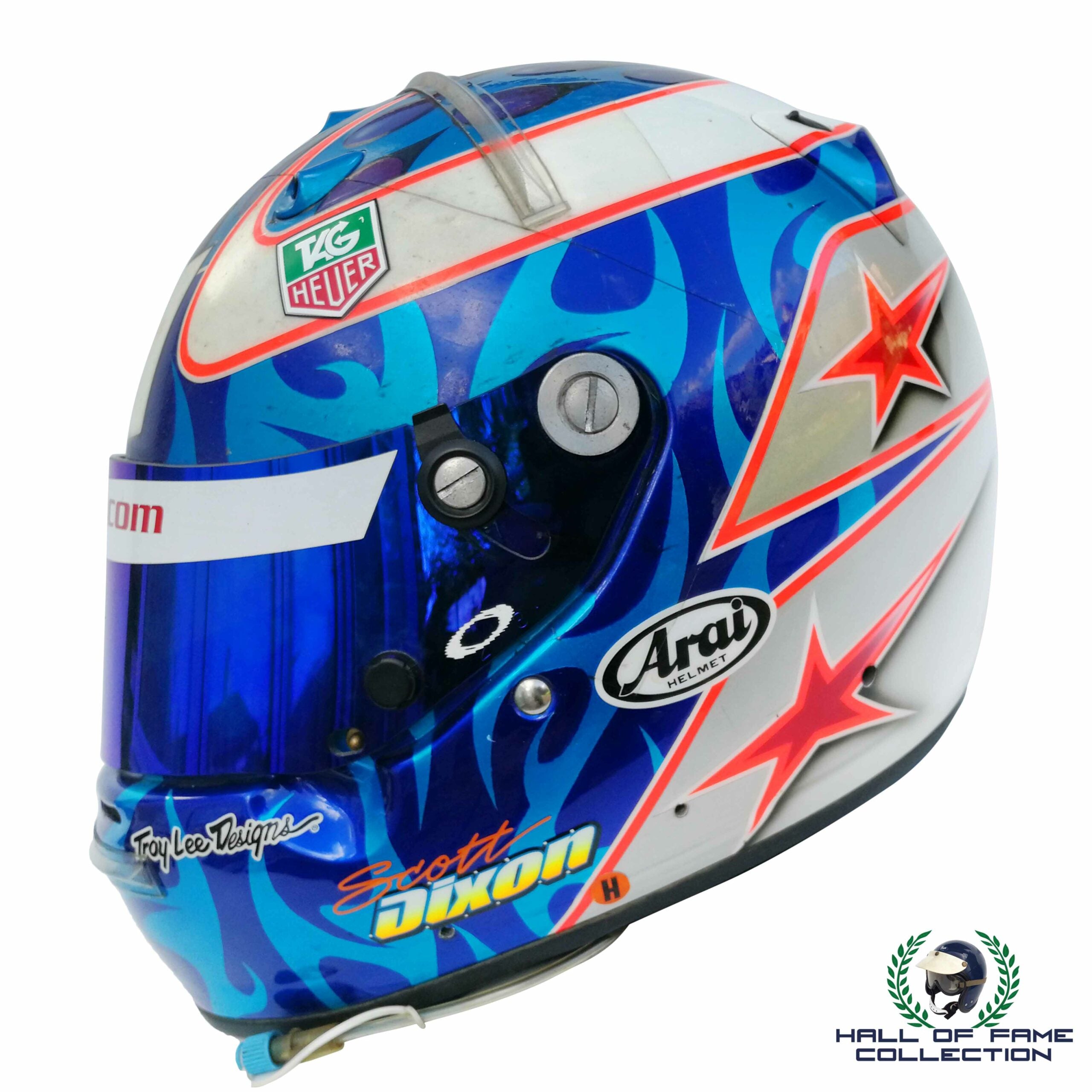 2003 Scott Dixon Race Used Target Chip Ganassi Racing First Championship IndyCar Helmet