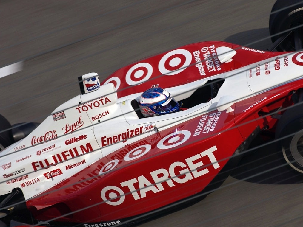 2003 Scott Dixon Race Used Target Chip Ganassi Racing First Championship IndyCar Helmet