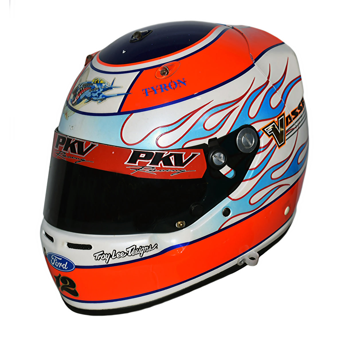 2004 Jimmy Vasser Signed Race Used PKV Racing Arai GP-5 IndyCar Helmet