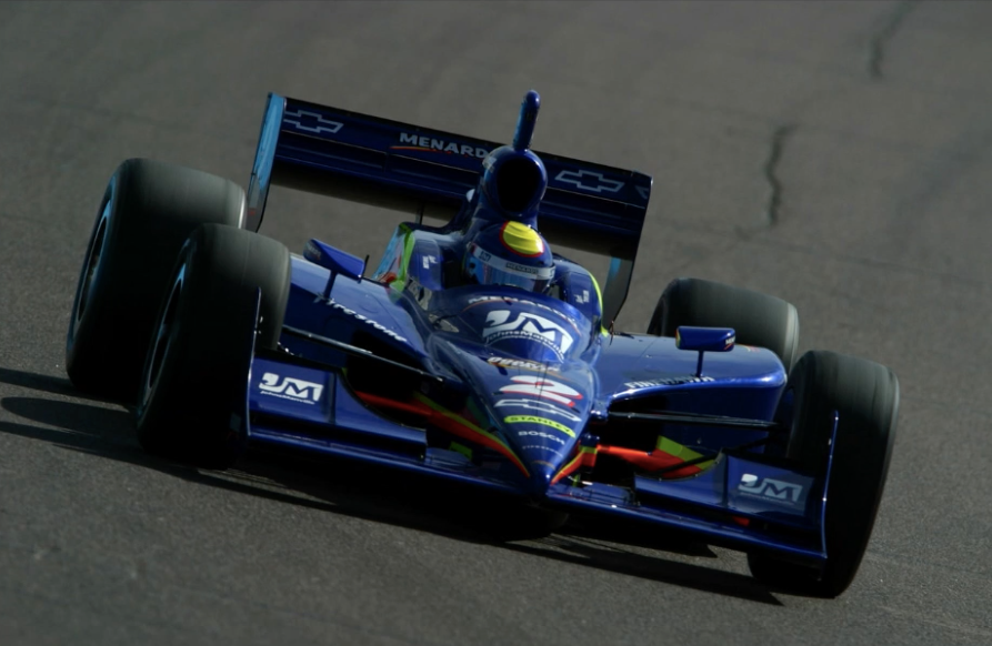 2004 Mark Taylor Race Used Menards Panther Racing IndyCar Visor