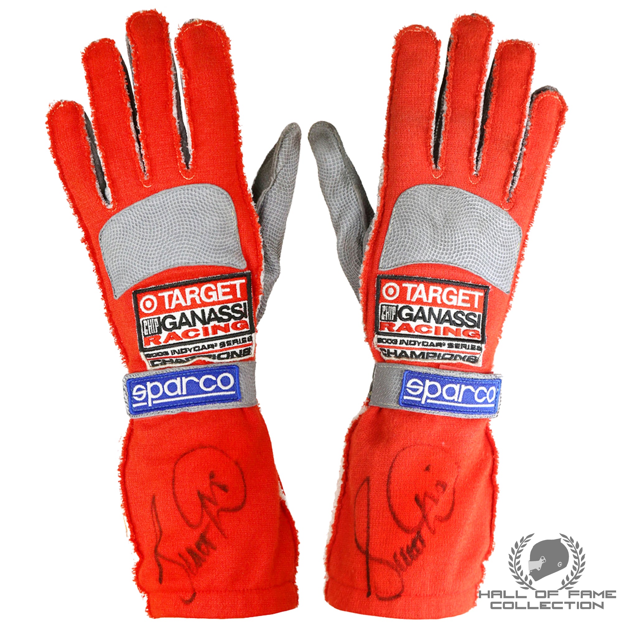 2004 Scott Dixon Signed Race Used Chip Ganassi Racing IndyCar Gloves