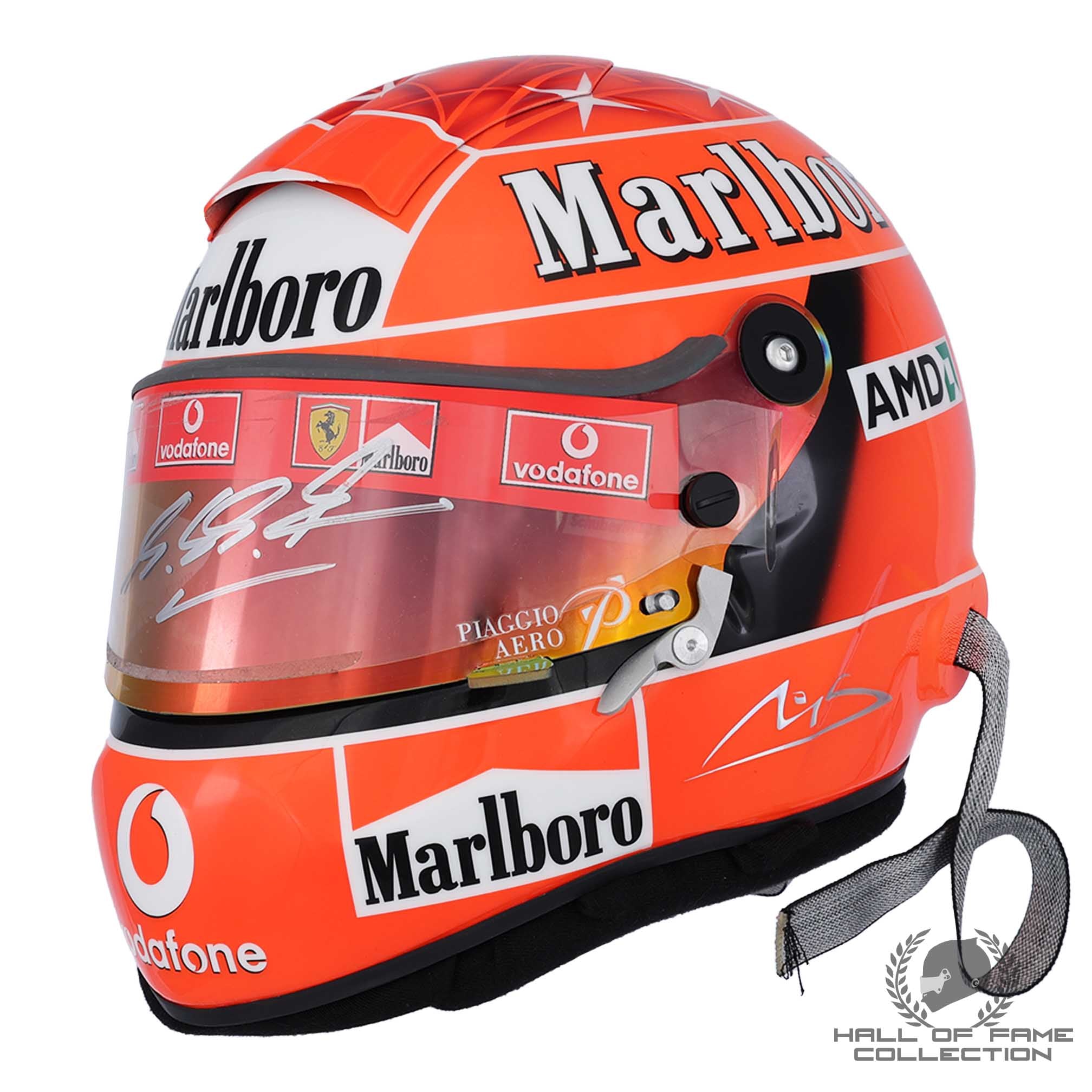 2004 Michael Schumacher Signed Schuberth RF1 Replica Scuderia Ferrari F1 Helmet