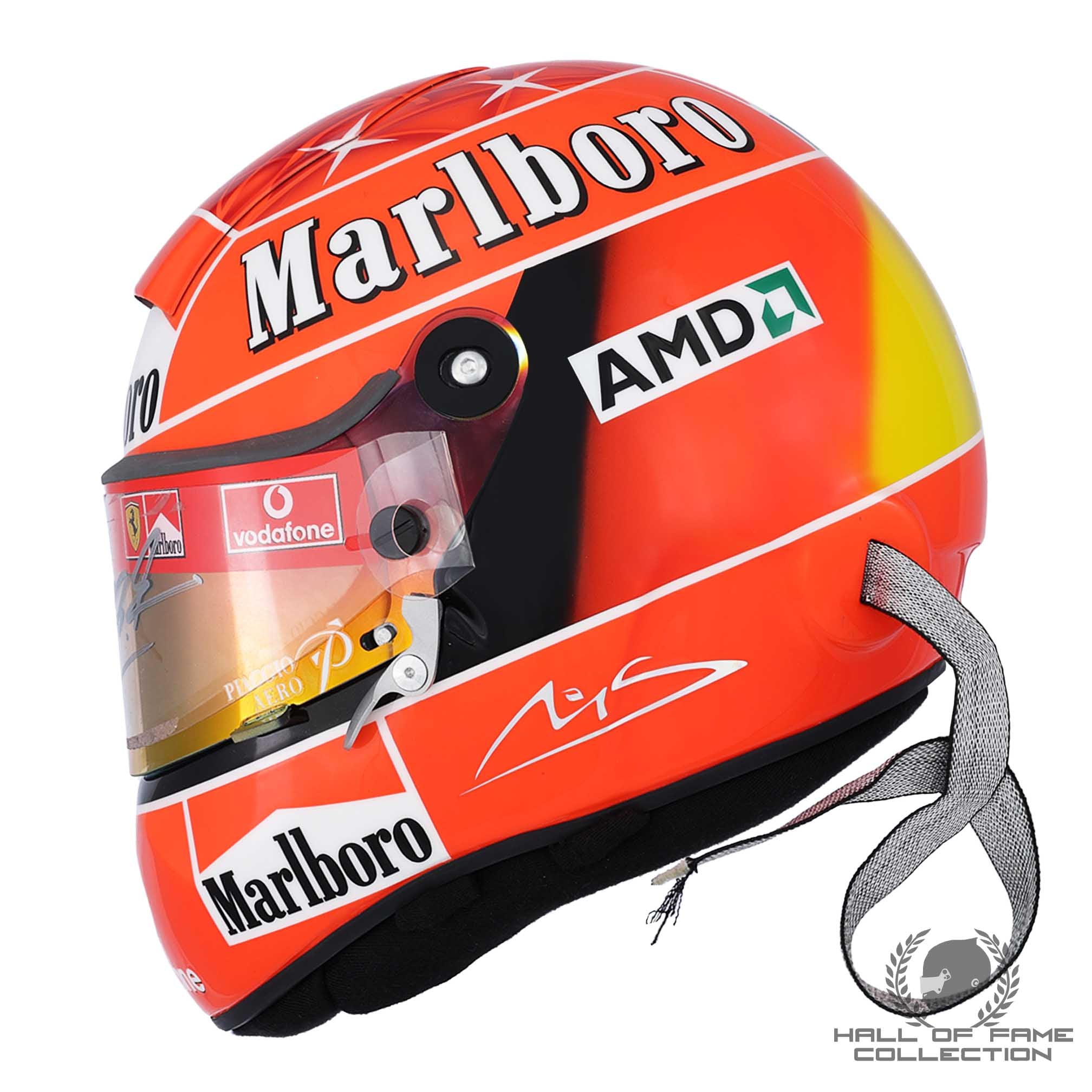 2004 Michael Schumacher Signed Schuberth RF1 Replica Scuderia Ferrari F1 Helmet