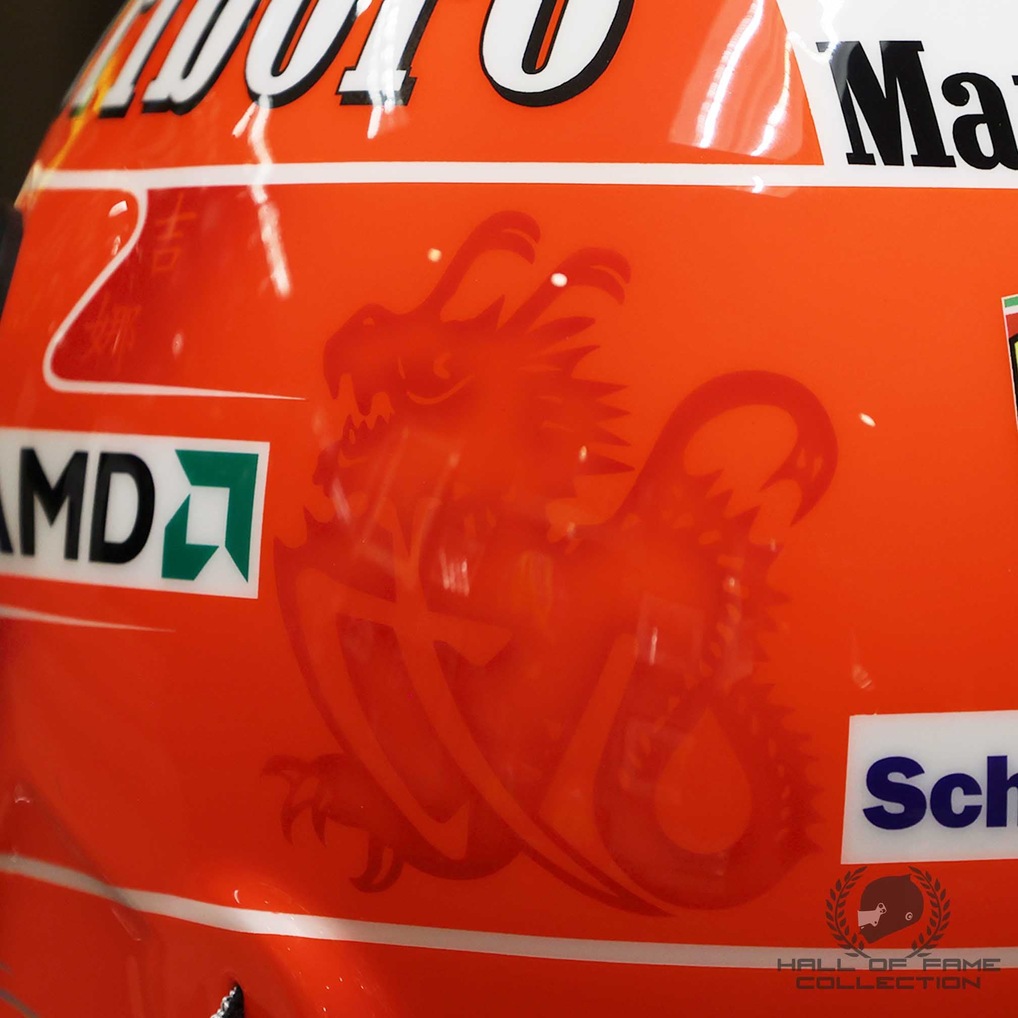 2004 Michael Schumacher Signed Schuberth RF1 Replica Scuderia Ferrari F1 Helmet