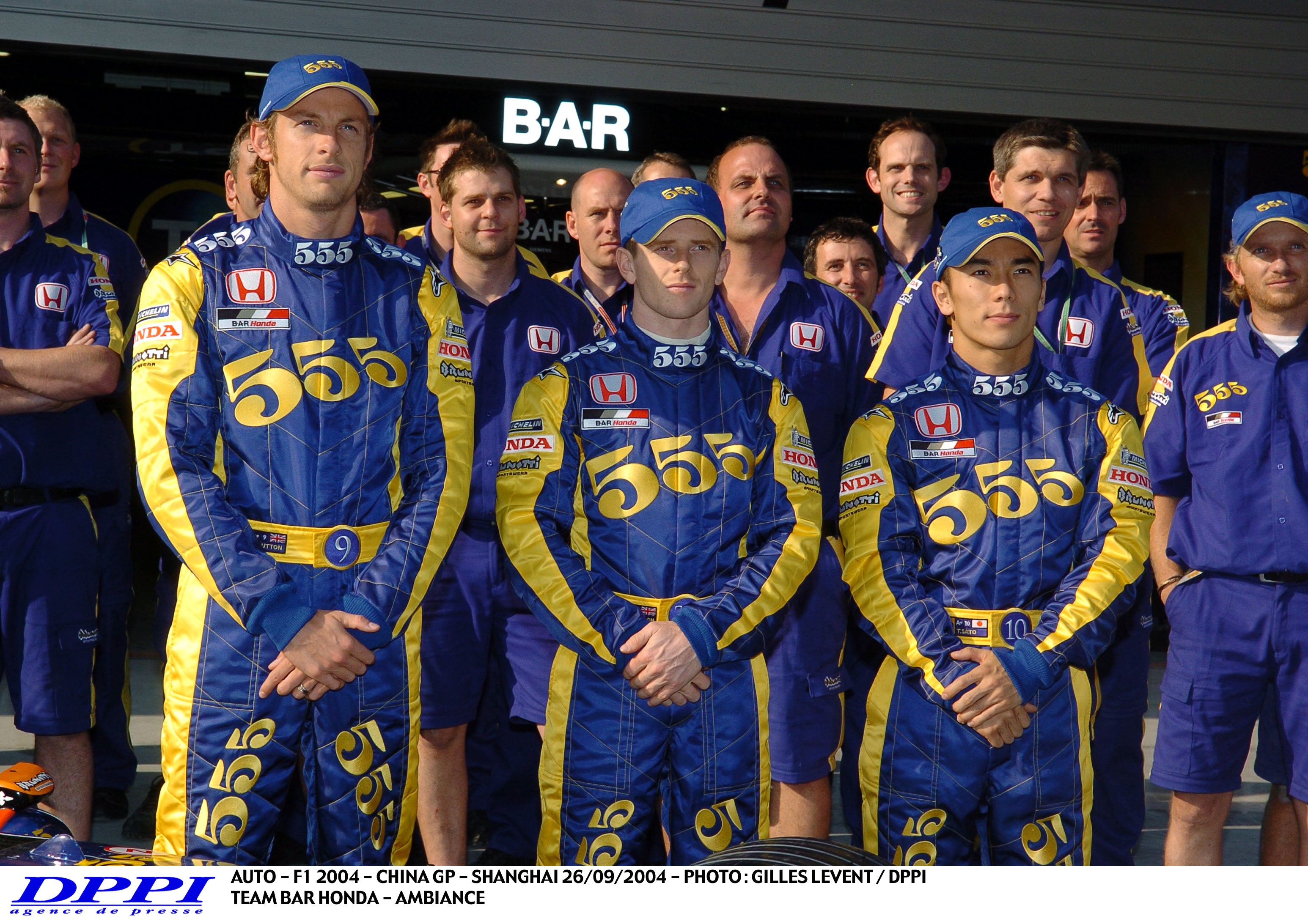 2004 Jenson Button Chinese Grand Prix BAR Honda F1 Suit