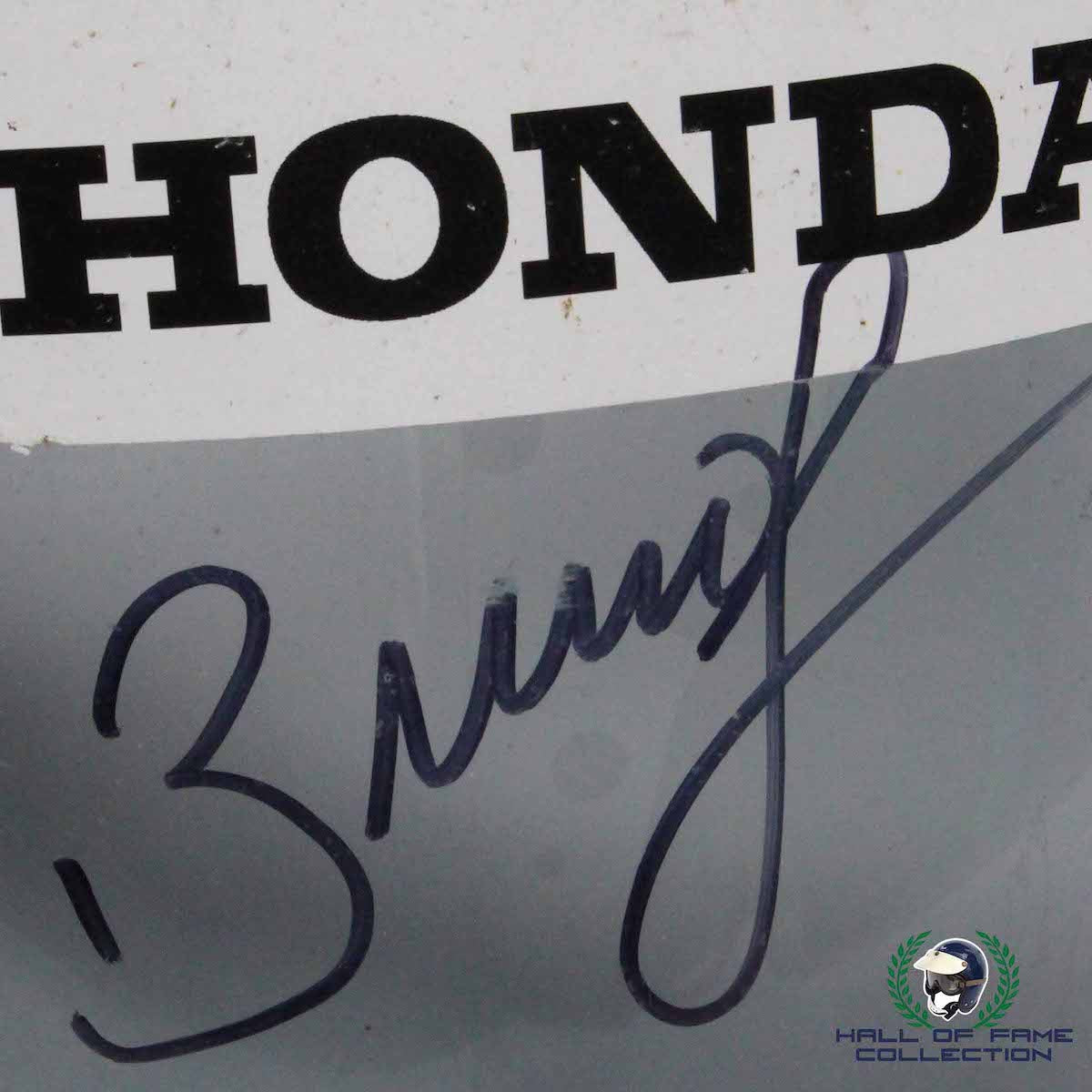2005 Bruno Junqueira Signed Race Used Chip Ganassi Racing IndyCar Visor