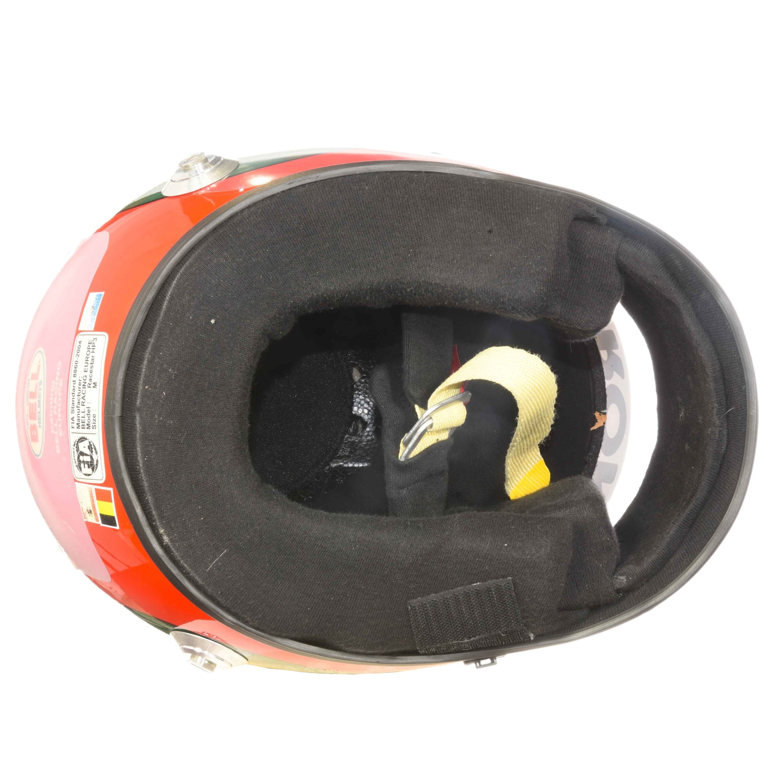 2005 Jacques Villeneuve Signed Race Used Spain/Belgium/San Marino GP Sauber Bell HP3 F1 Helmet