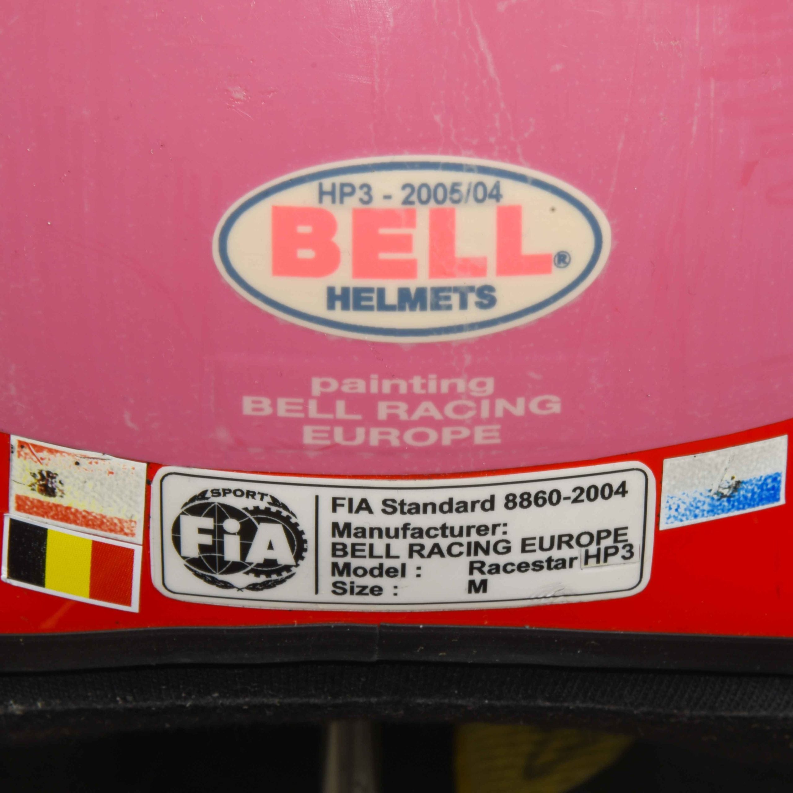 2005 Jacques Villeneuve Signed Race Used Spain/Belgium/San Marino GP Sauber Bell HP3 F1 Helmet