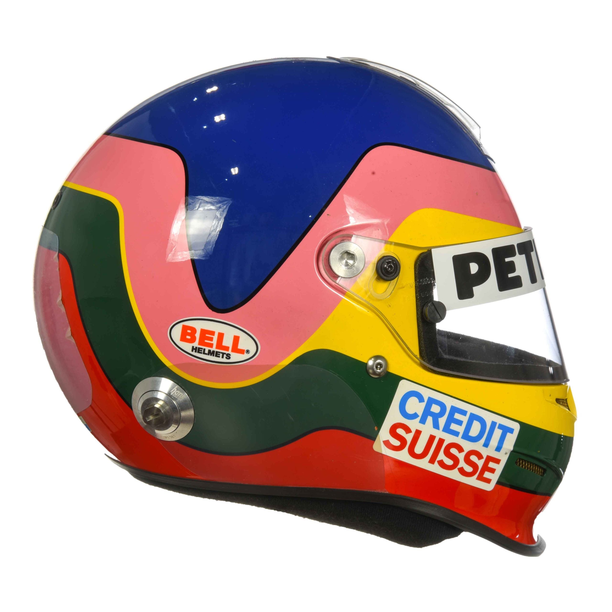 2005 Jacques Villeneuve Signed Race Used Spain/Belgium/San Marino GP Sauber Bell HP3 F1 Helmet