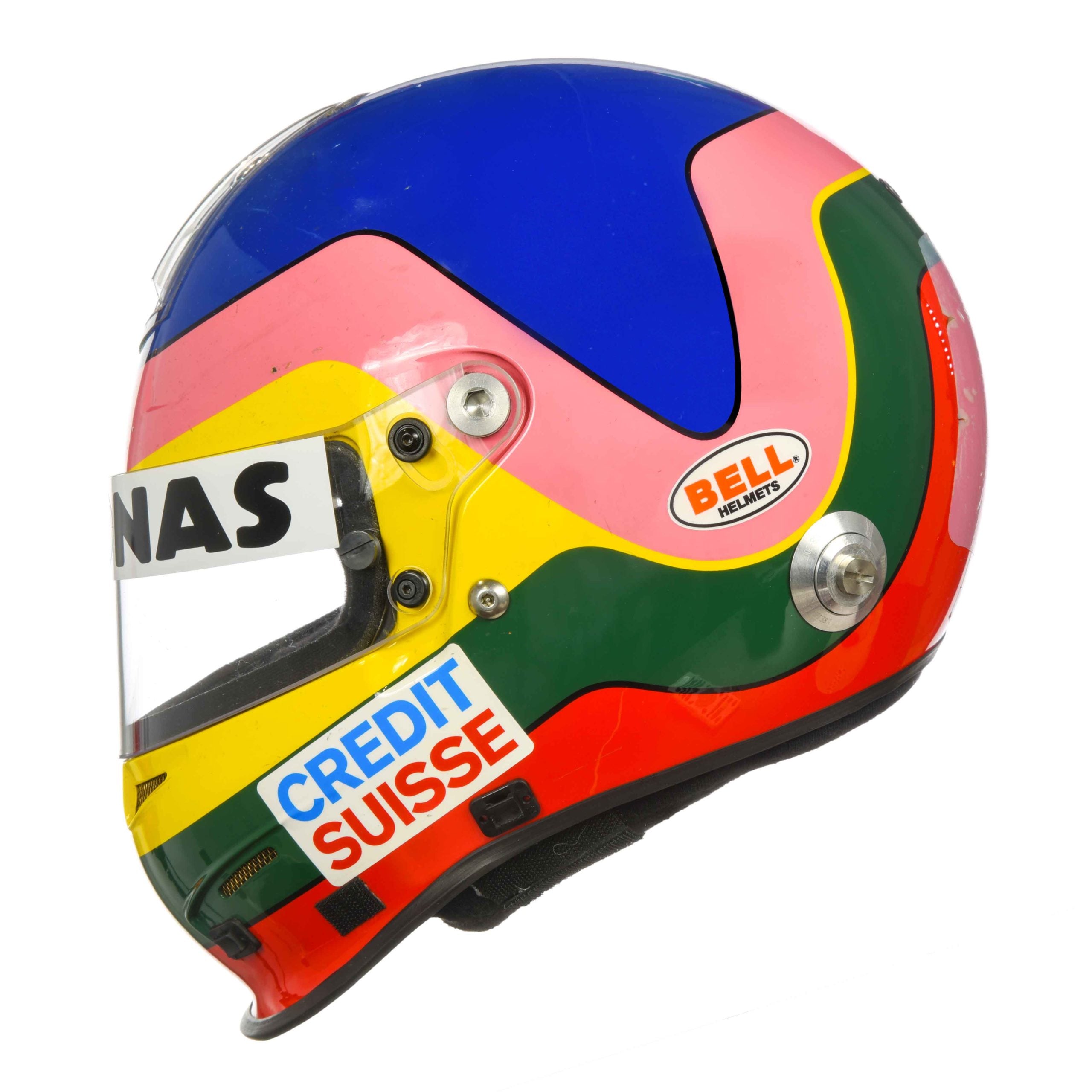 2005 Jacques Villeneuve Signed Race Used Spain/Belgium/San Marino GP Sauber Bell HP3 F1 Helmet