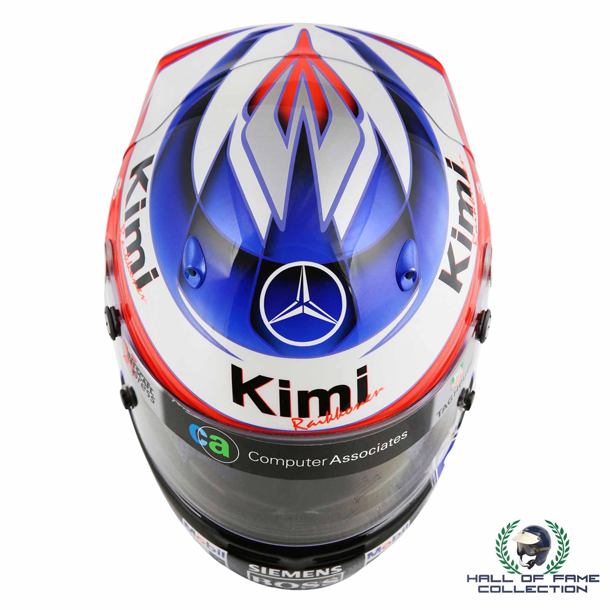 2005 Kimi Raikkonen Signed Replica Arai McLaren Mercedes Benz F1 Helmet