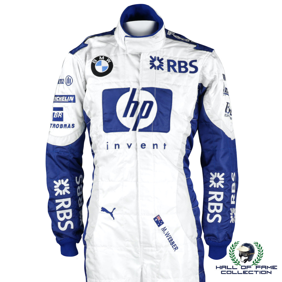 2005 Mark Webber Race Used BMW Williams F1 Suit