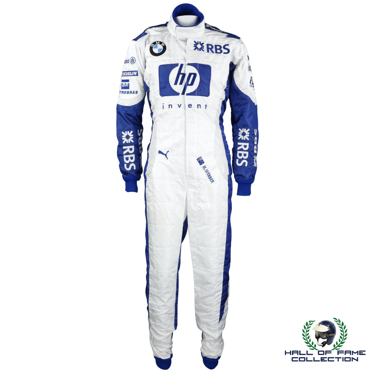 2005 Mark Webber Race Used BMW Williams F1 Suit