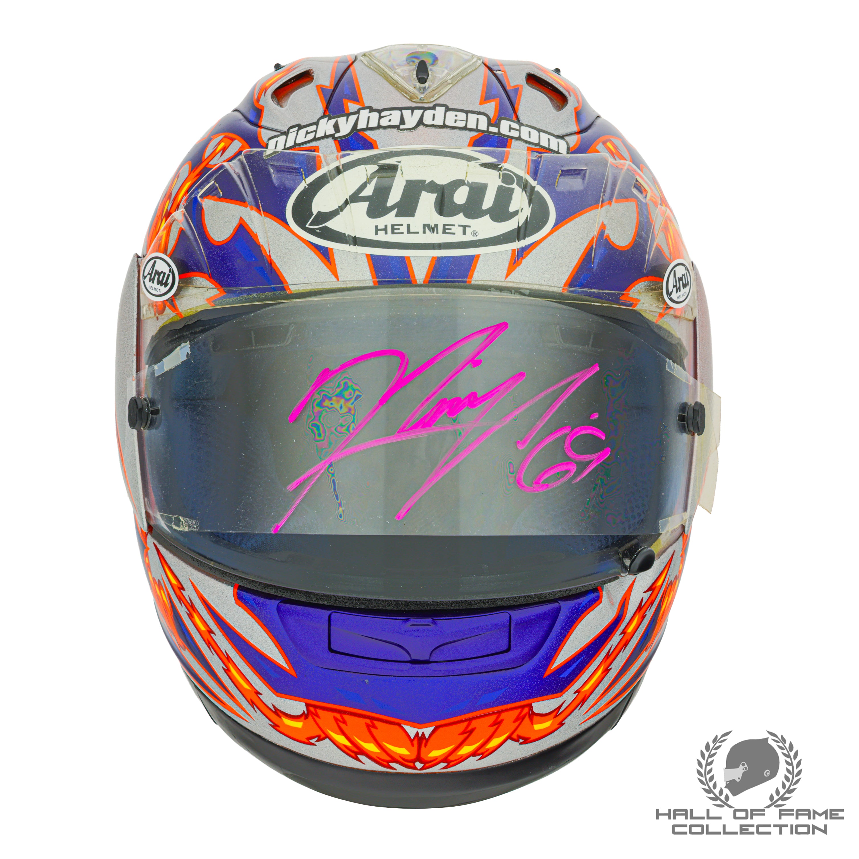 2005 Nicky Hayden Signed Chinese GP Used Repsol Honda Team MotoGP Helmet