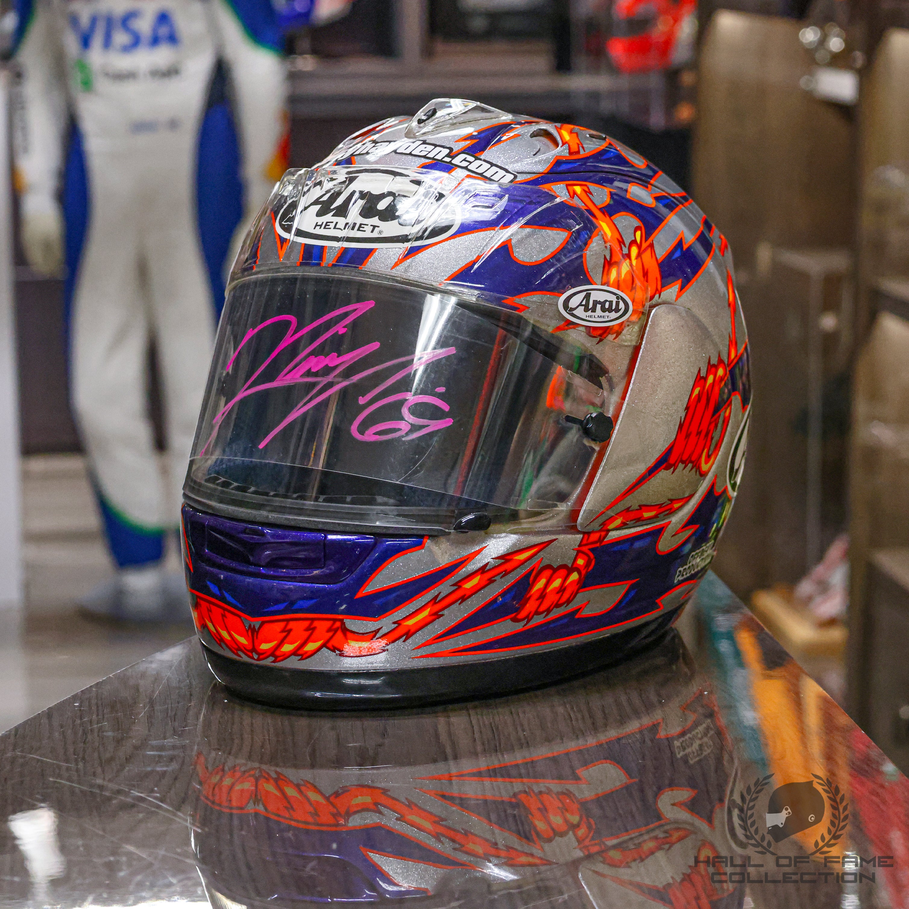 2005 Nicky Hayden Signed Chinese GP Used Repsol Honda Team MotoGP Helmet