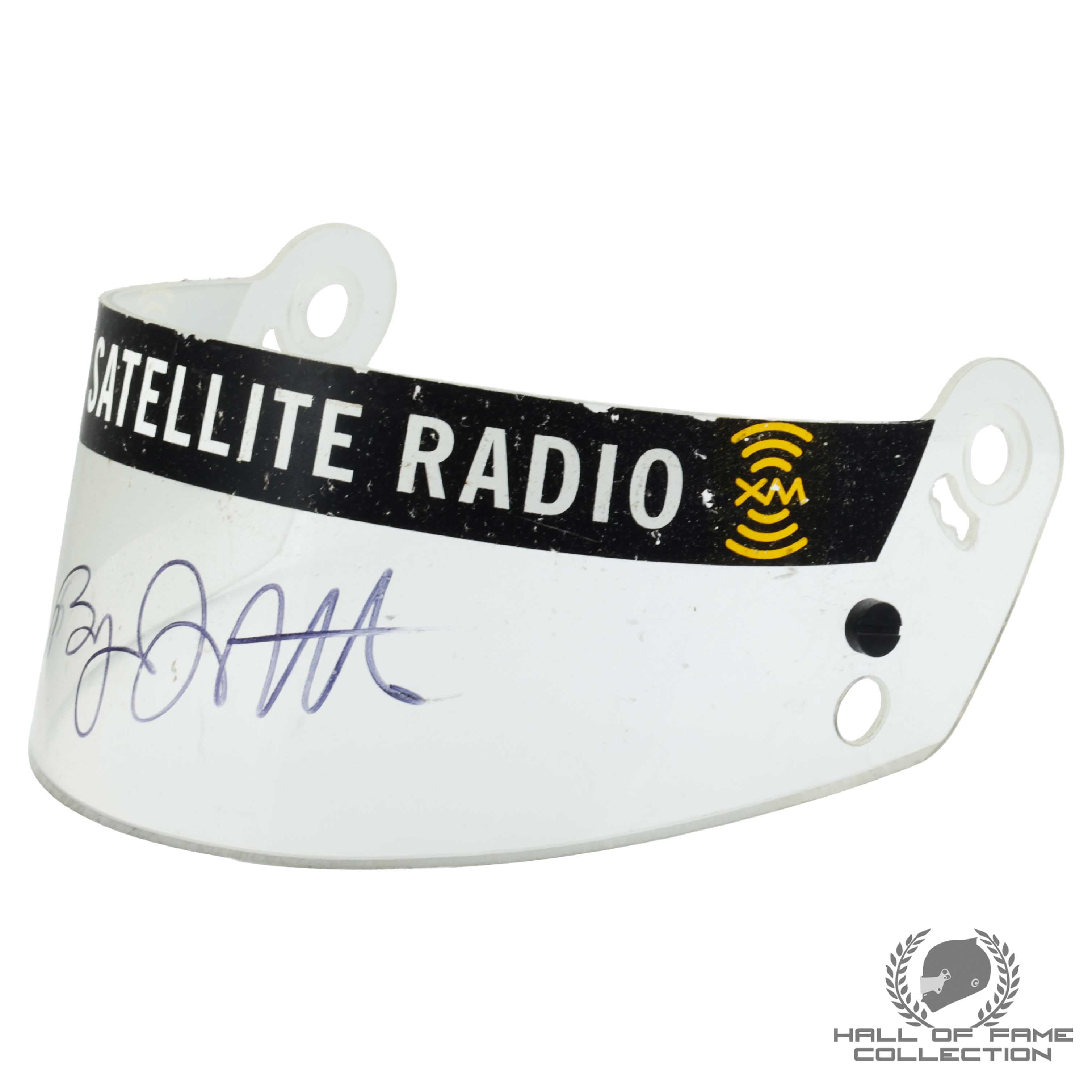 2005 Bryan Herta Signed Race Used Andretti Autosport IndyCar Visor