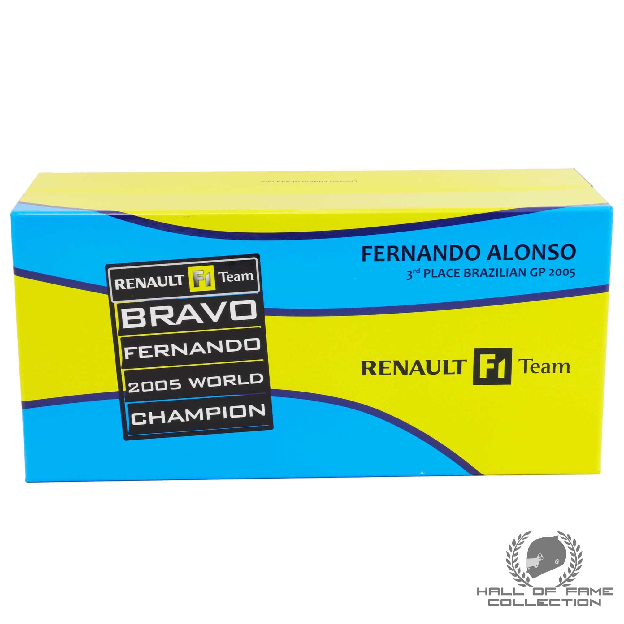 2005 Fernando Alonso Signed Championship Season Renault F1 1:18 Model Car