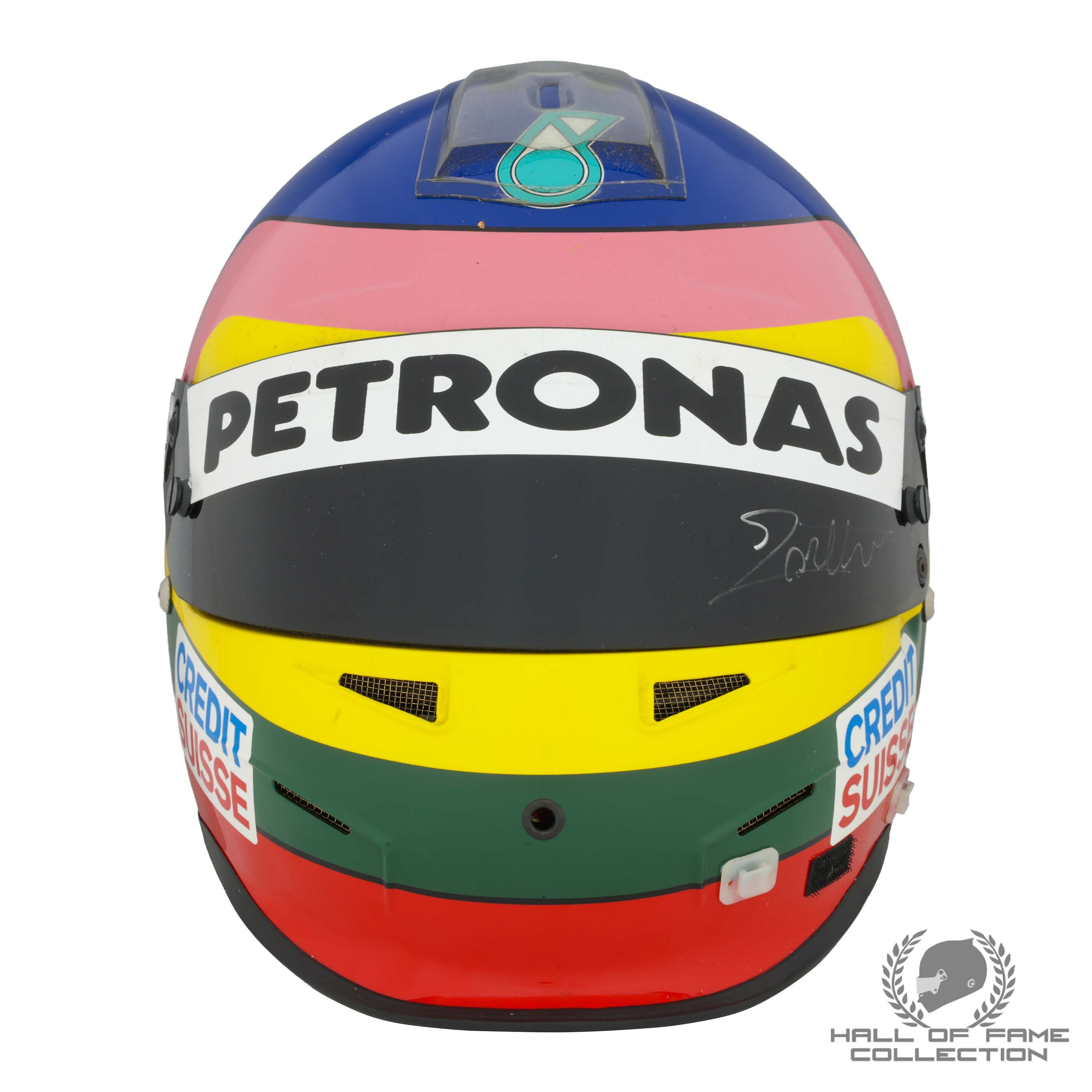 2005 Jacques Villeneuve French & British GP Race Used Sauber-Petronas F1 Helmet