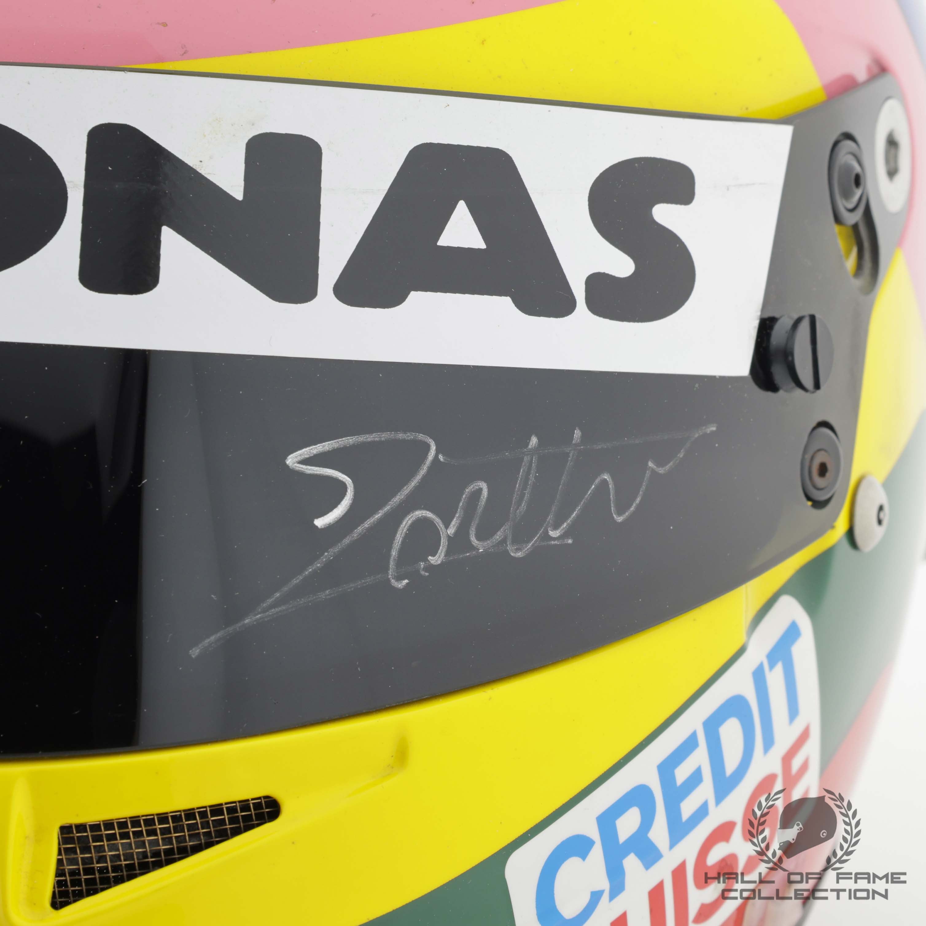 2005 Jacques Villeneuve French & British GP Race Used Sauber-Petronas F1 Helmet