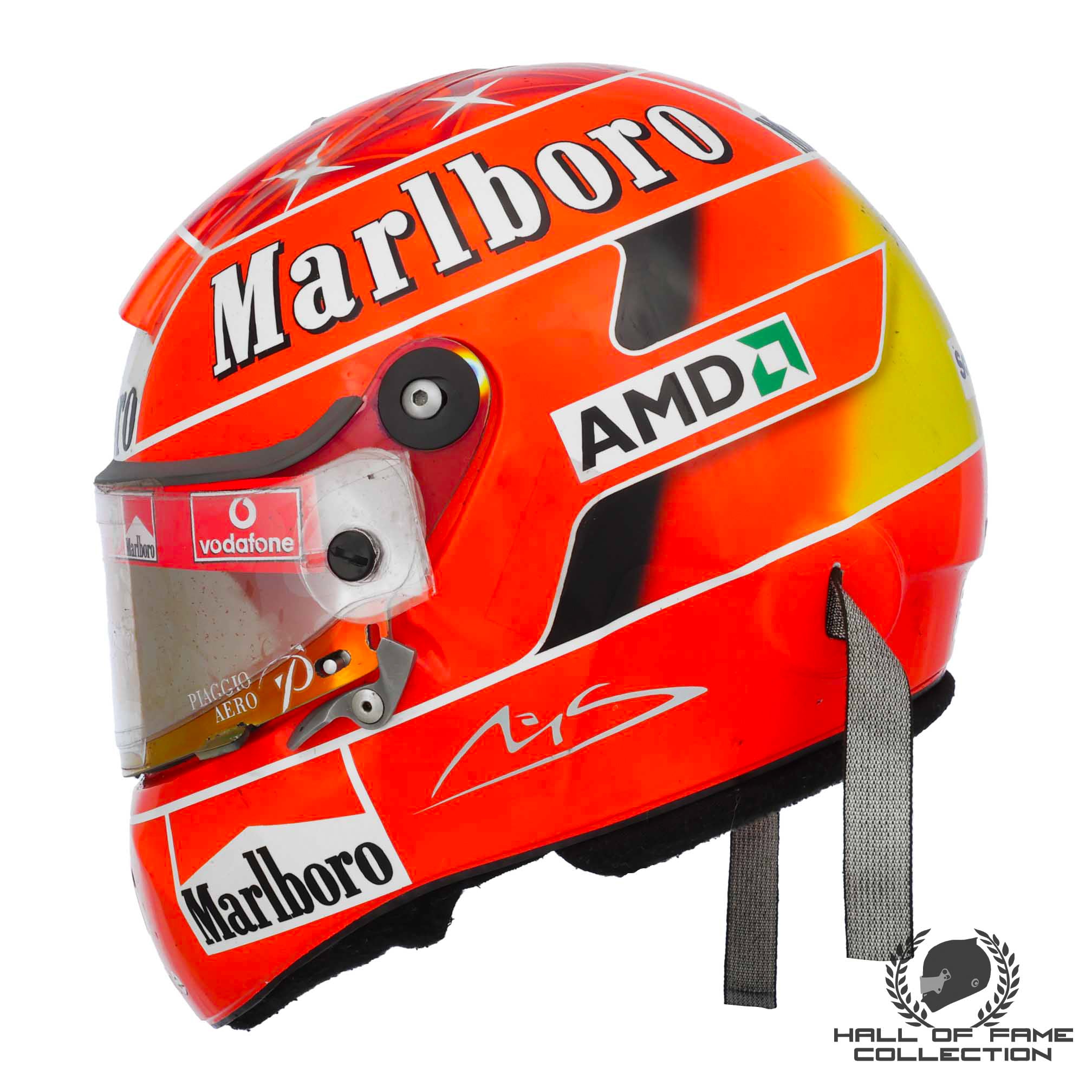 2005 Michael Schumacher Signed Australia/Malaysia Used Scuderia Ferrari F1 Helmet