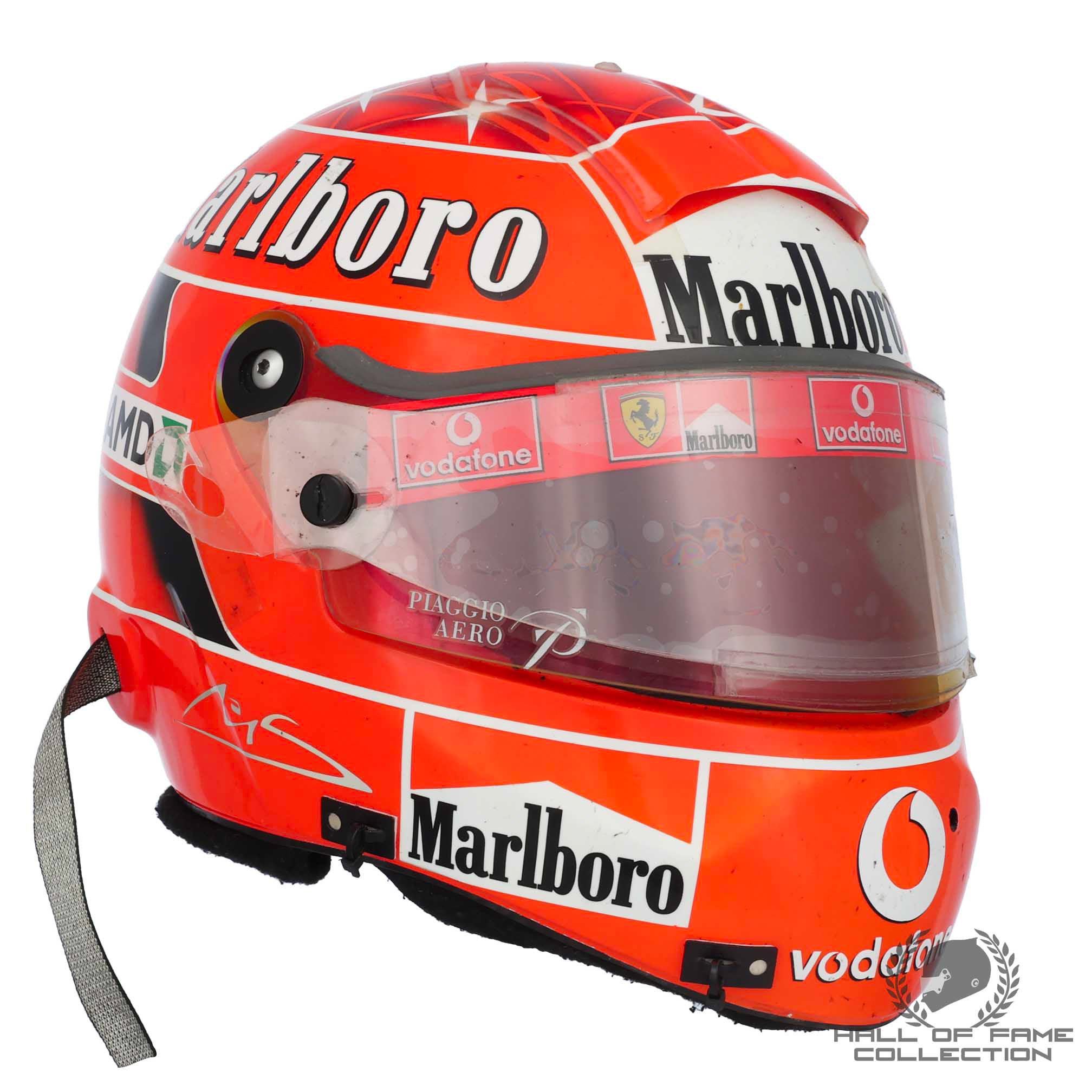 2005 Michael Schumacher Signed Australia/Malaysia Used Scuderia Ferrari F1 Helmet