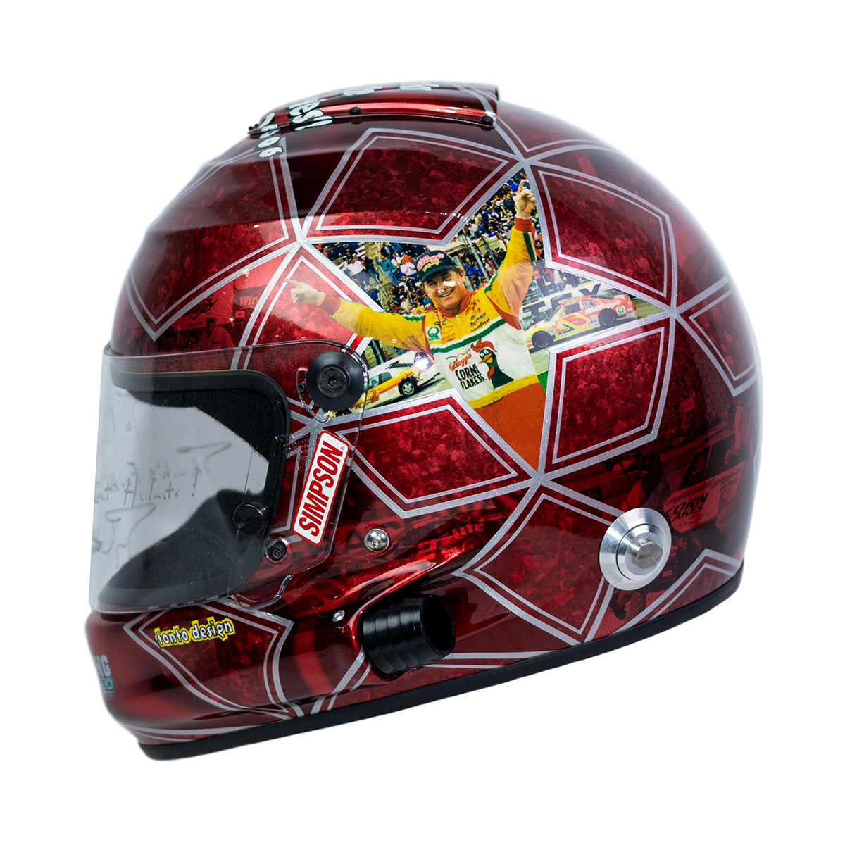 2006 Terry Labonte Signed 'Final Race' Used Hendrick Motorsports NASCAR Helmet