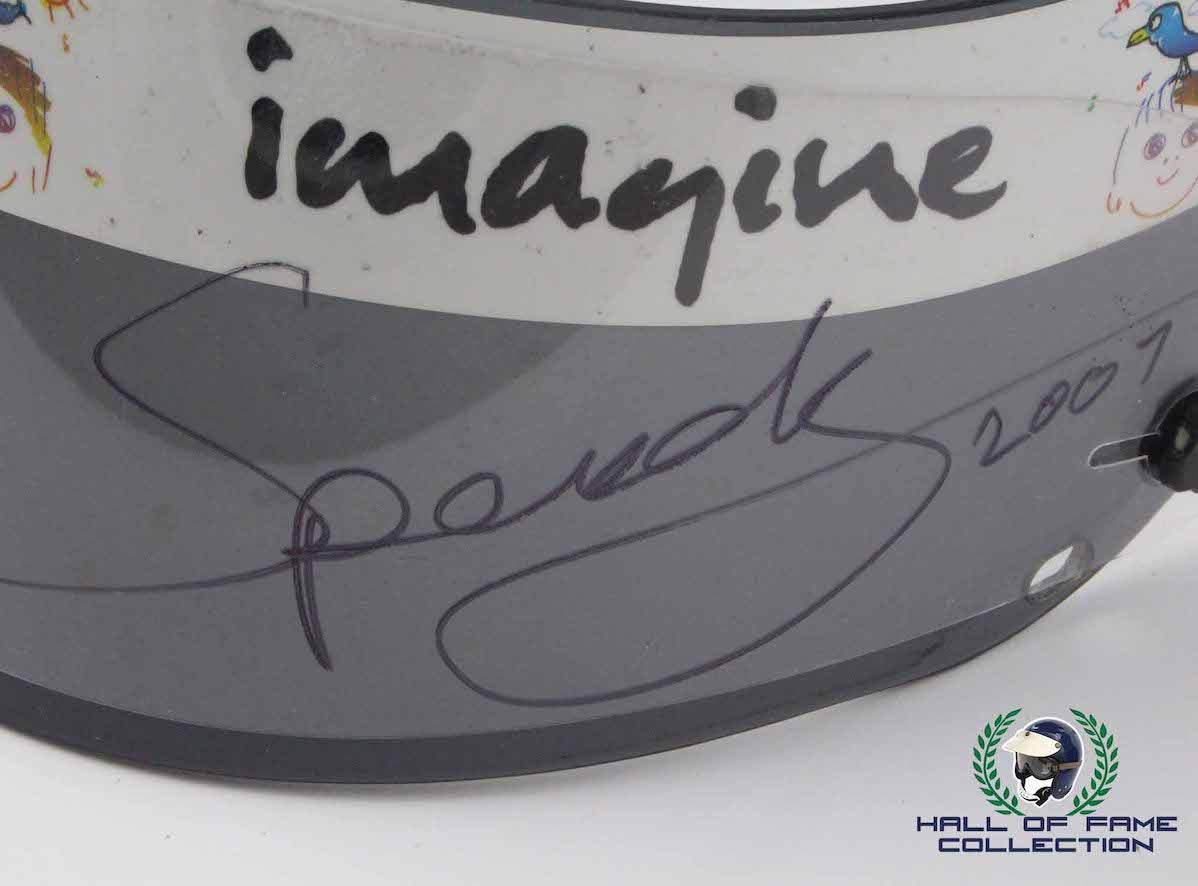 2007 Dan Clarke Signed Race Used Minardi Team USA IndyCar Visor