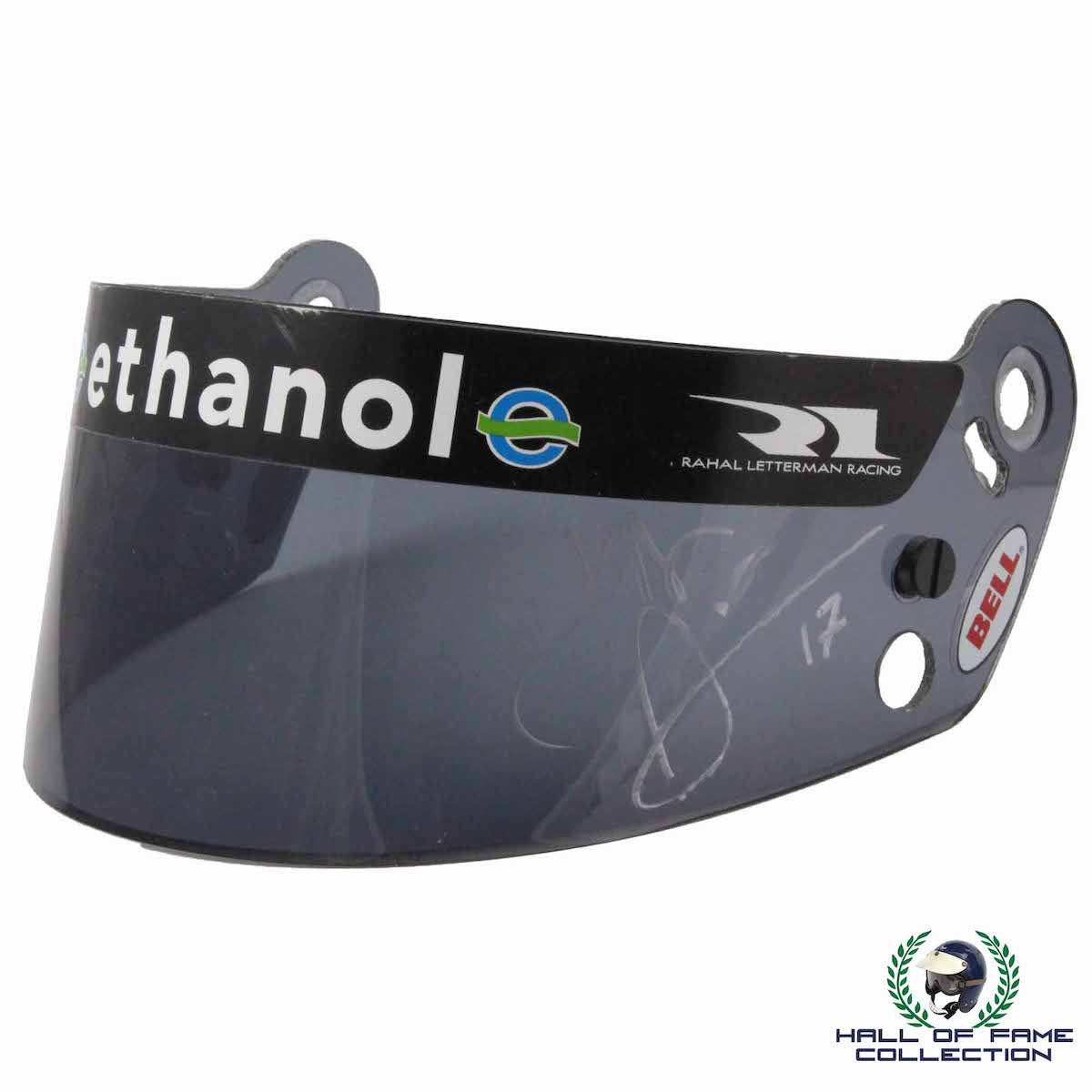 2007 Jeff Simmons Signed Race Used Rahal Letterman Racing IndyCar Visor