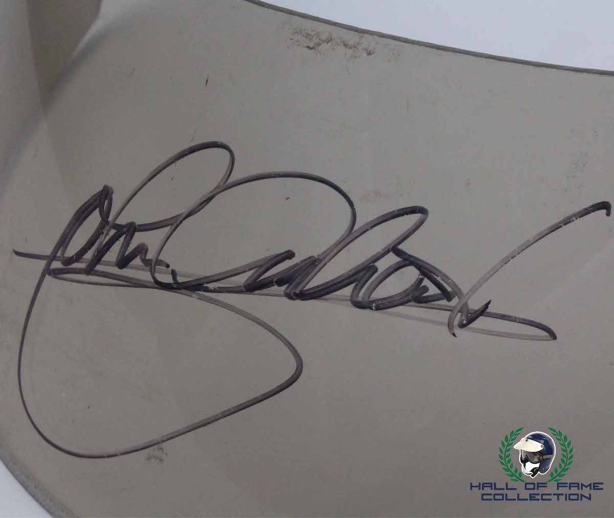 John Andretti Race Used Signed Nascar / IndyCar Visor
