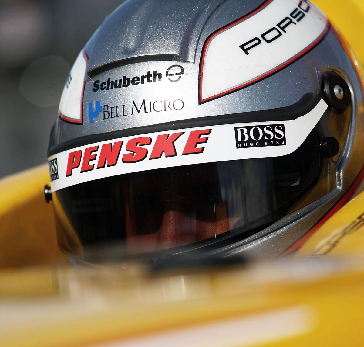 2007 Romain Dumas Signed Race Used Penske Racing AMLS Champion Visor