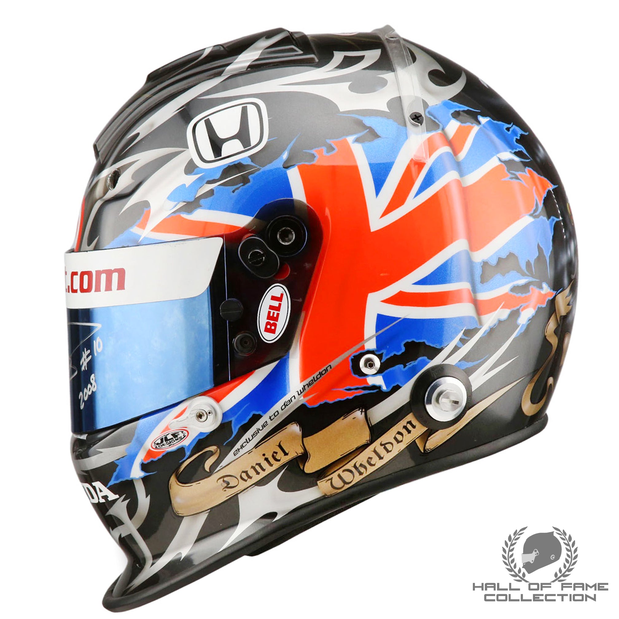 2008 Dan Wheldon Signed Chip Ganassi Racing IndyCar Helmet