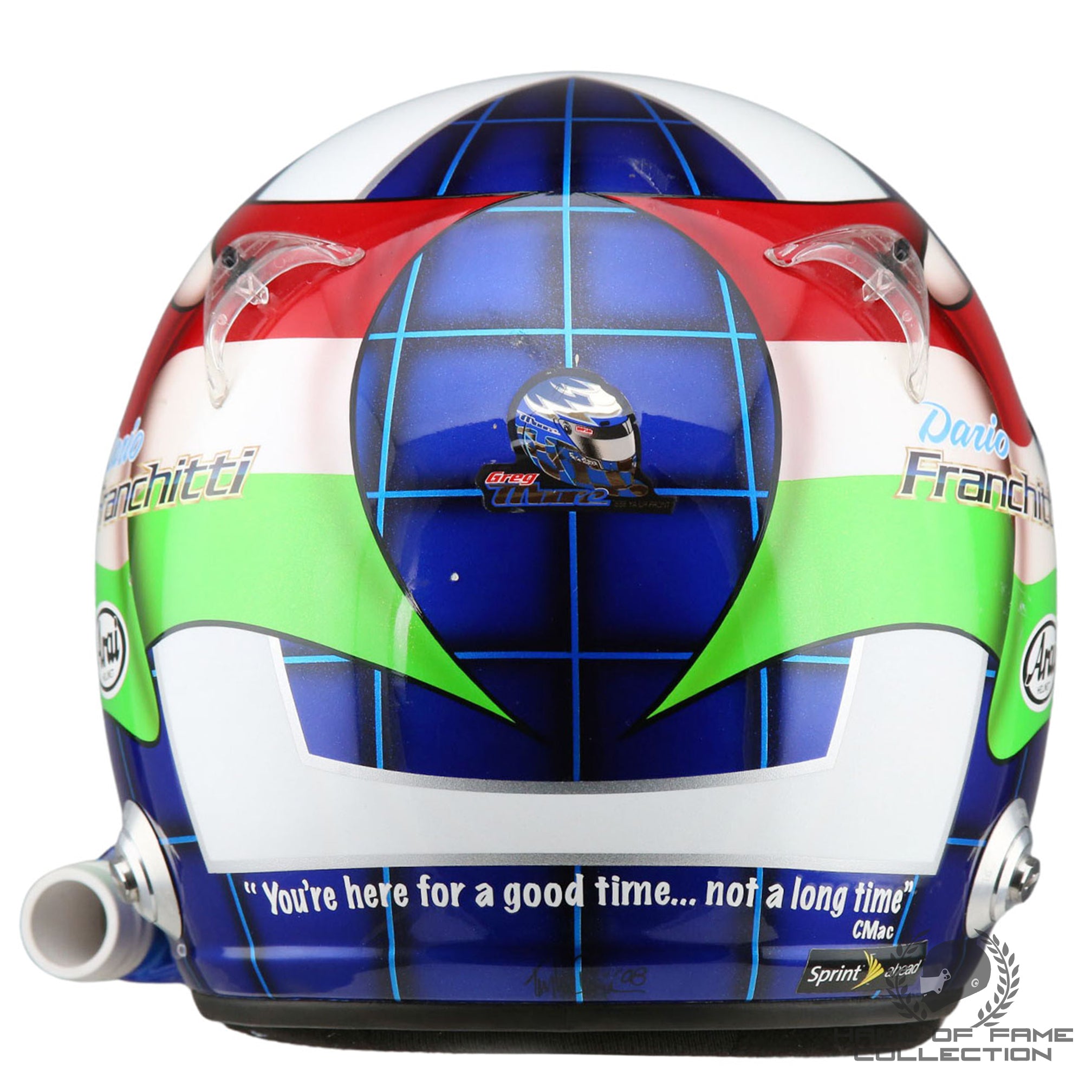 2008 Dario Franchitti Arizona / Talladega Used Chip Ganassi Racing Nascar Helmet