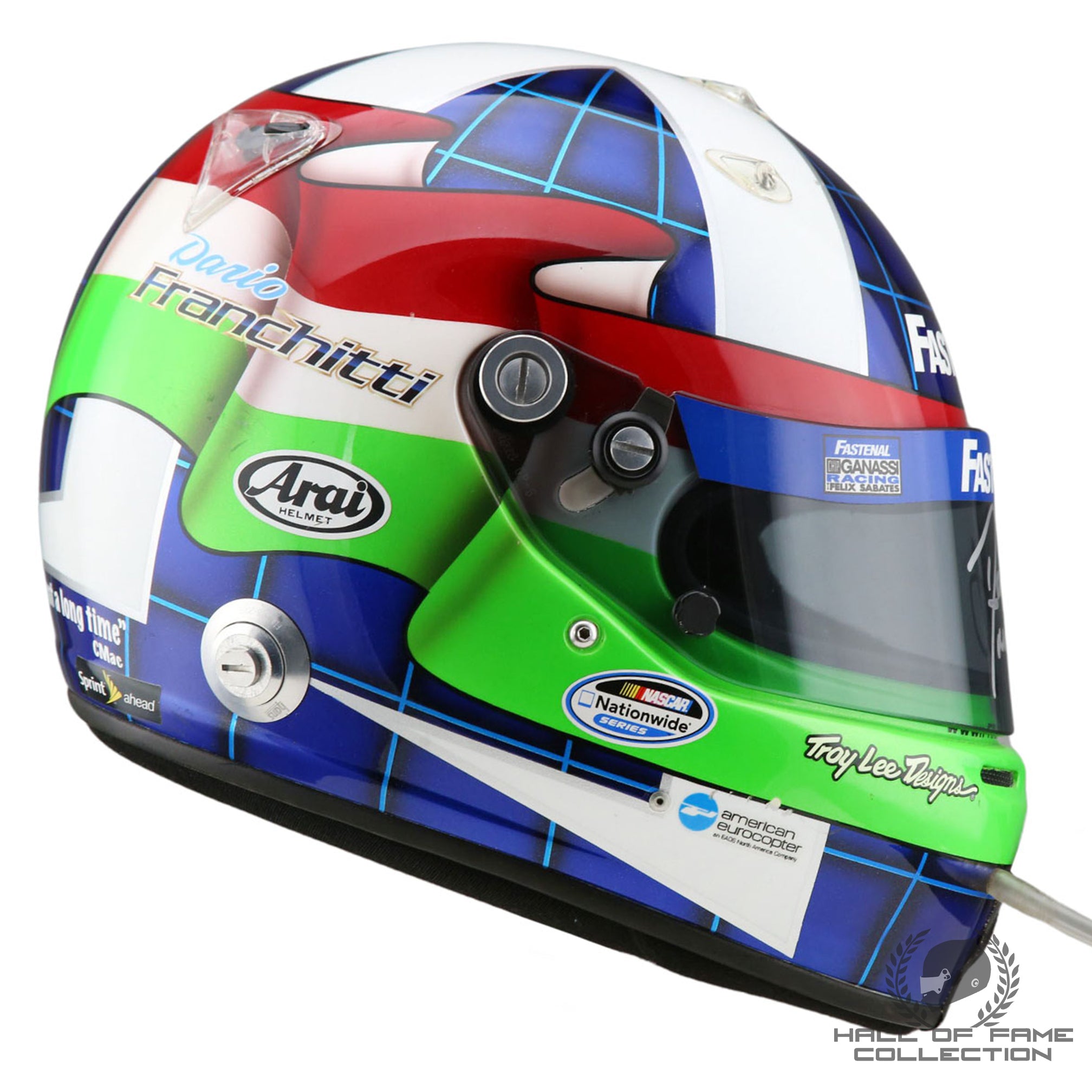 2008 Dario Franchitti Arizona / Talladega Used Chip Ganassi Racing Nascar Helmet