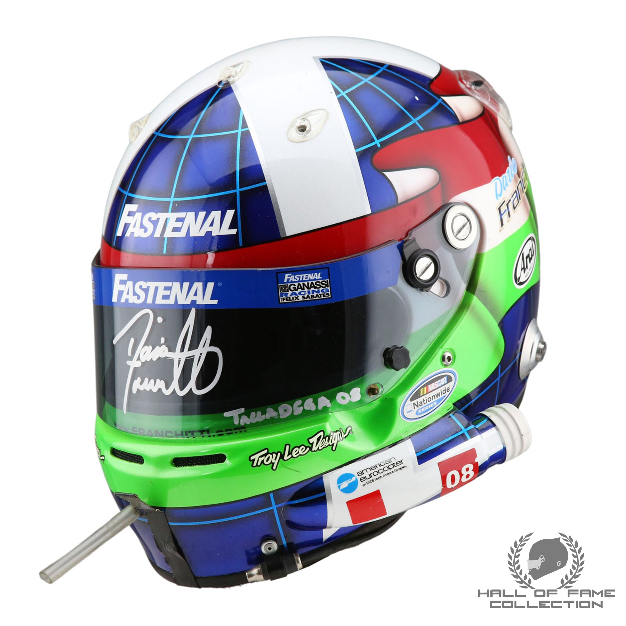 2008 Dario Franchitti Arizona / Talladega Used Chip Ganassi Racing Nascar Helmet