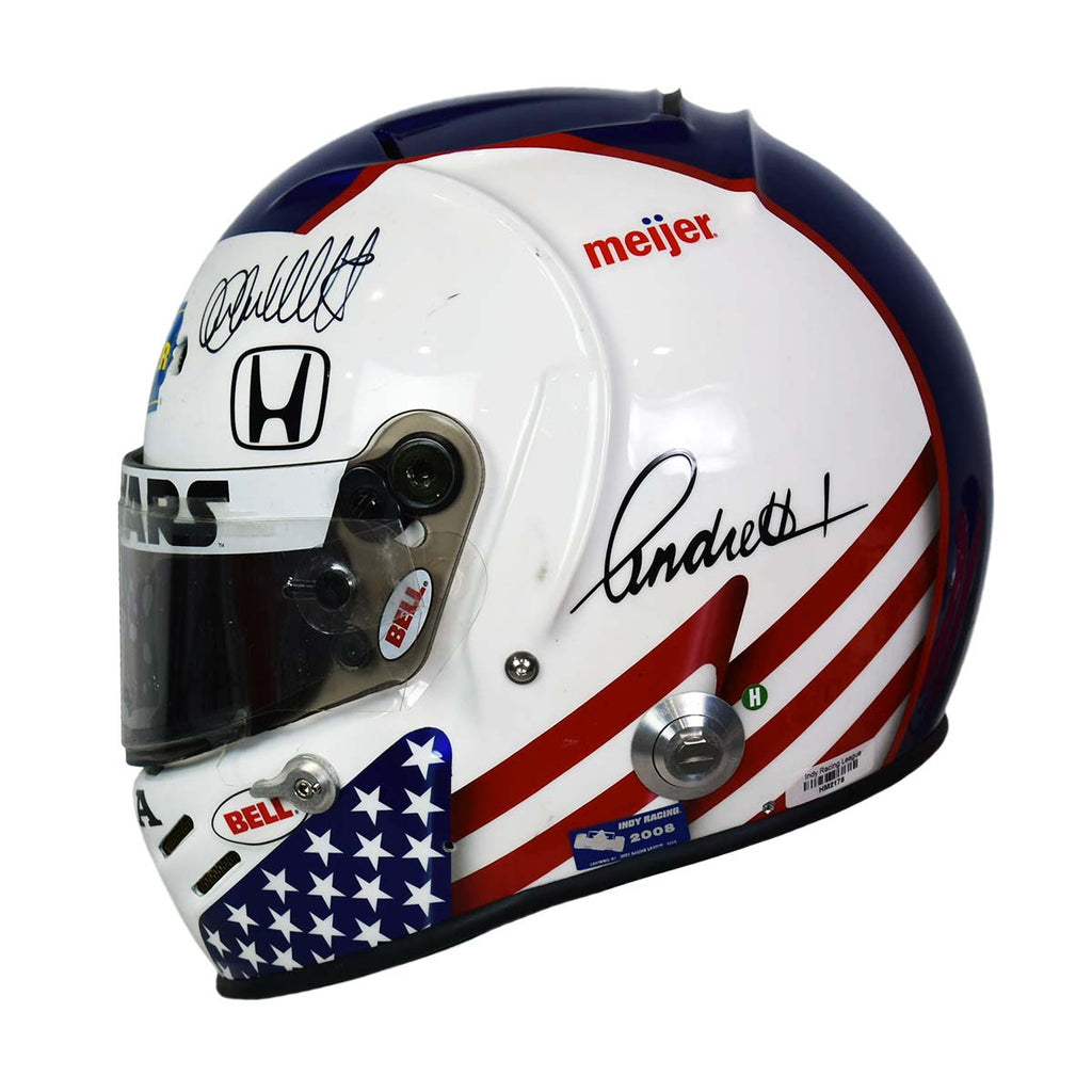 2008 Marco Andretti Signed Race Used Starwars Sonoma IndyCar Helmet 2008 Marco Andretti Signed Race Used Starwars Sonoma IndyCar Helmet