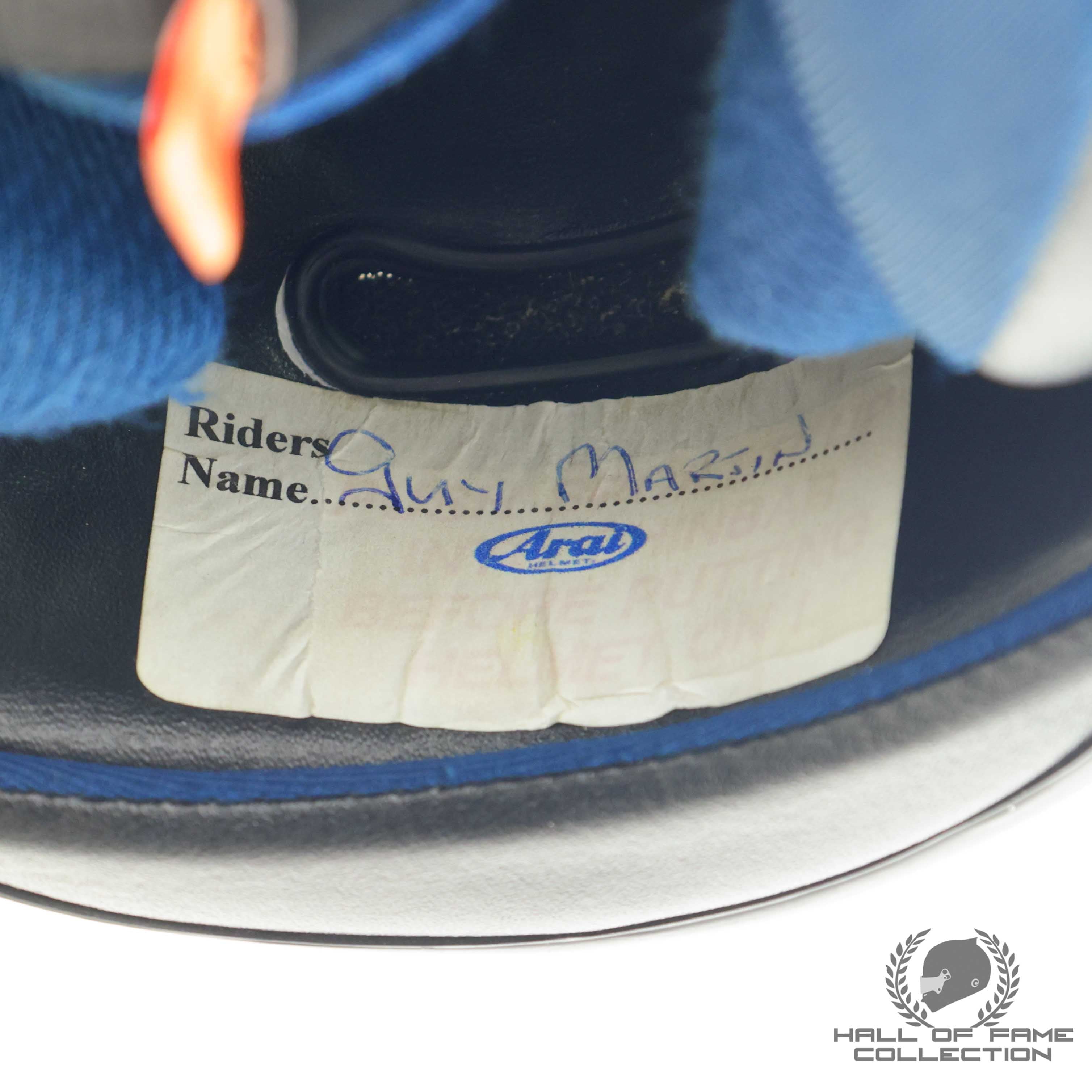 2008 Guy Martin Signed Macau GP Used Motorcycle Racing Helmet