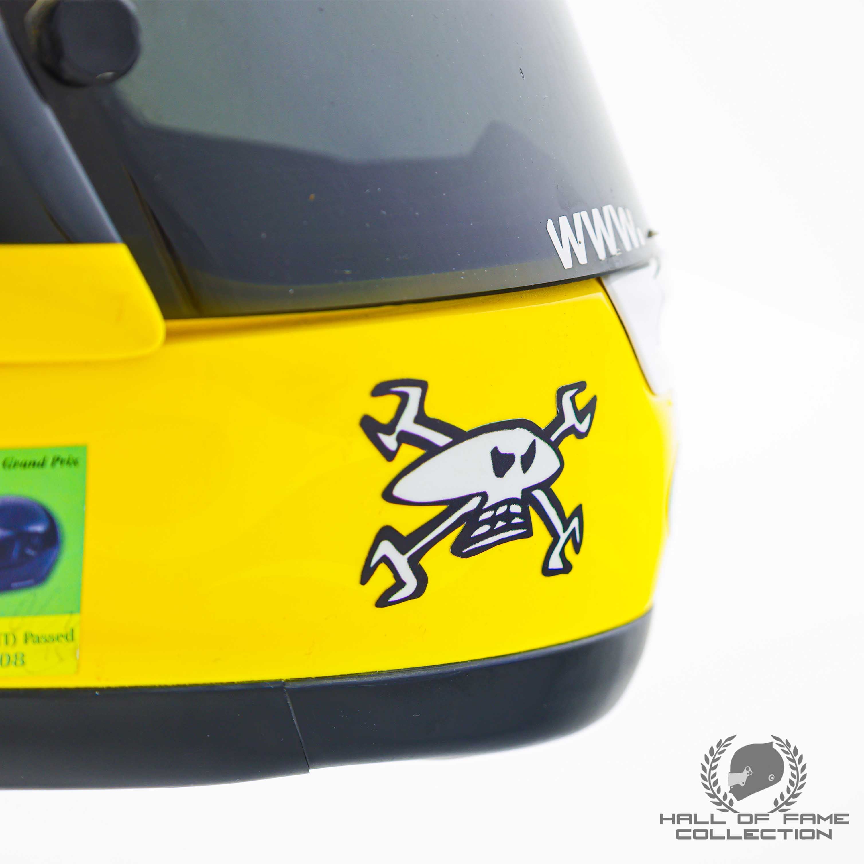 2008 Guy Martin Signed Macau GP Used Motorcycle Racing Helmet