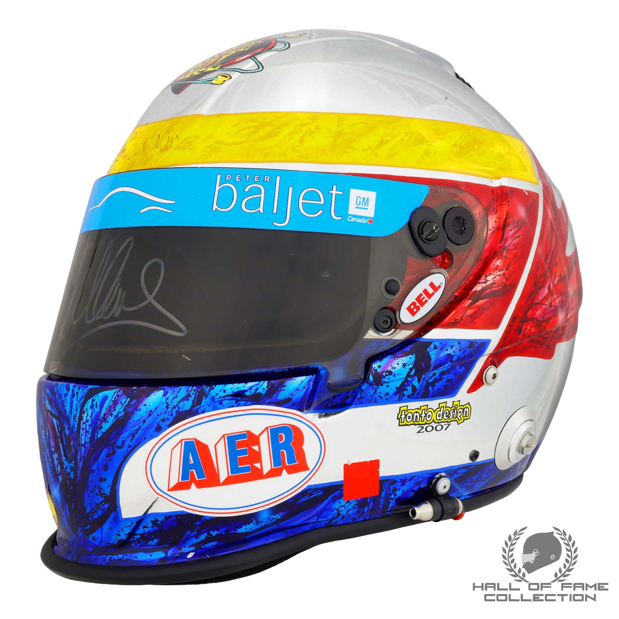 2008 Ron Fellows Signed Sonoma Cup Dale Earnhardt Inc Nascar Helmet