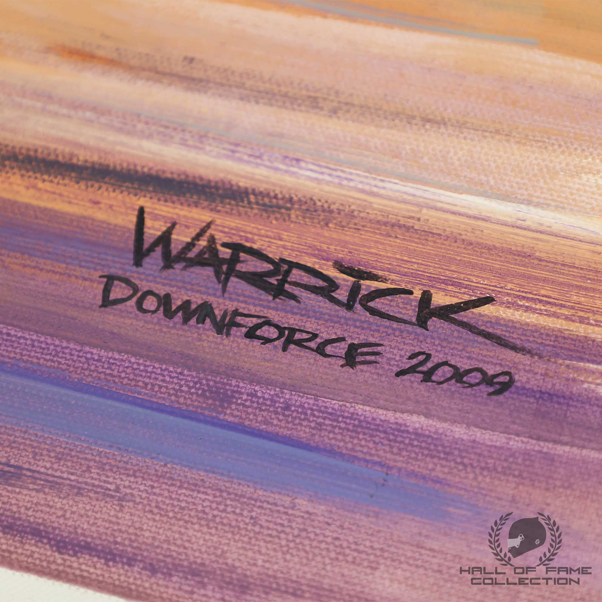 2009 Dario Franchitti Signed Target Chip Ganassi Racing Original Roger Warrick Painting