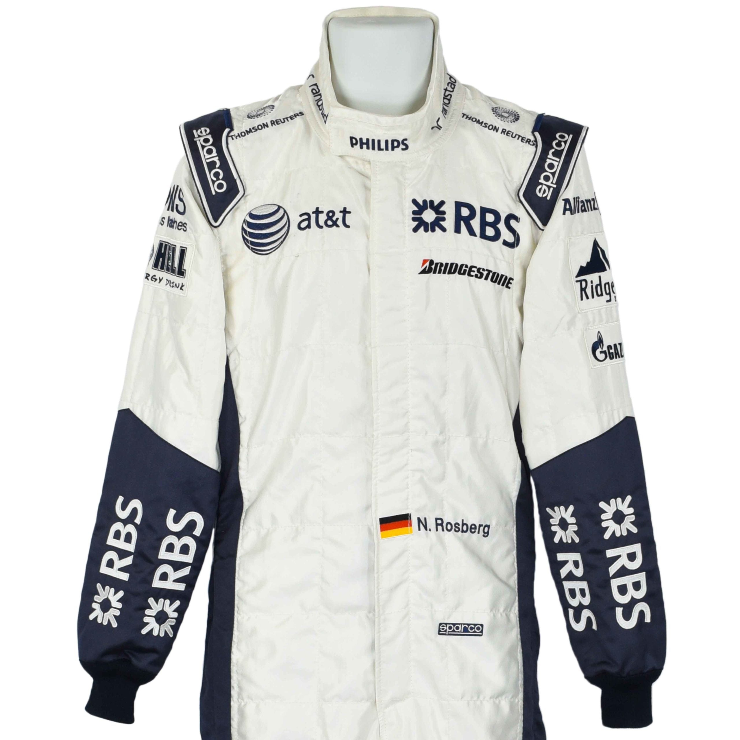 2009 Nico Rosberg Race Used Williams Formula 1 Suit