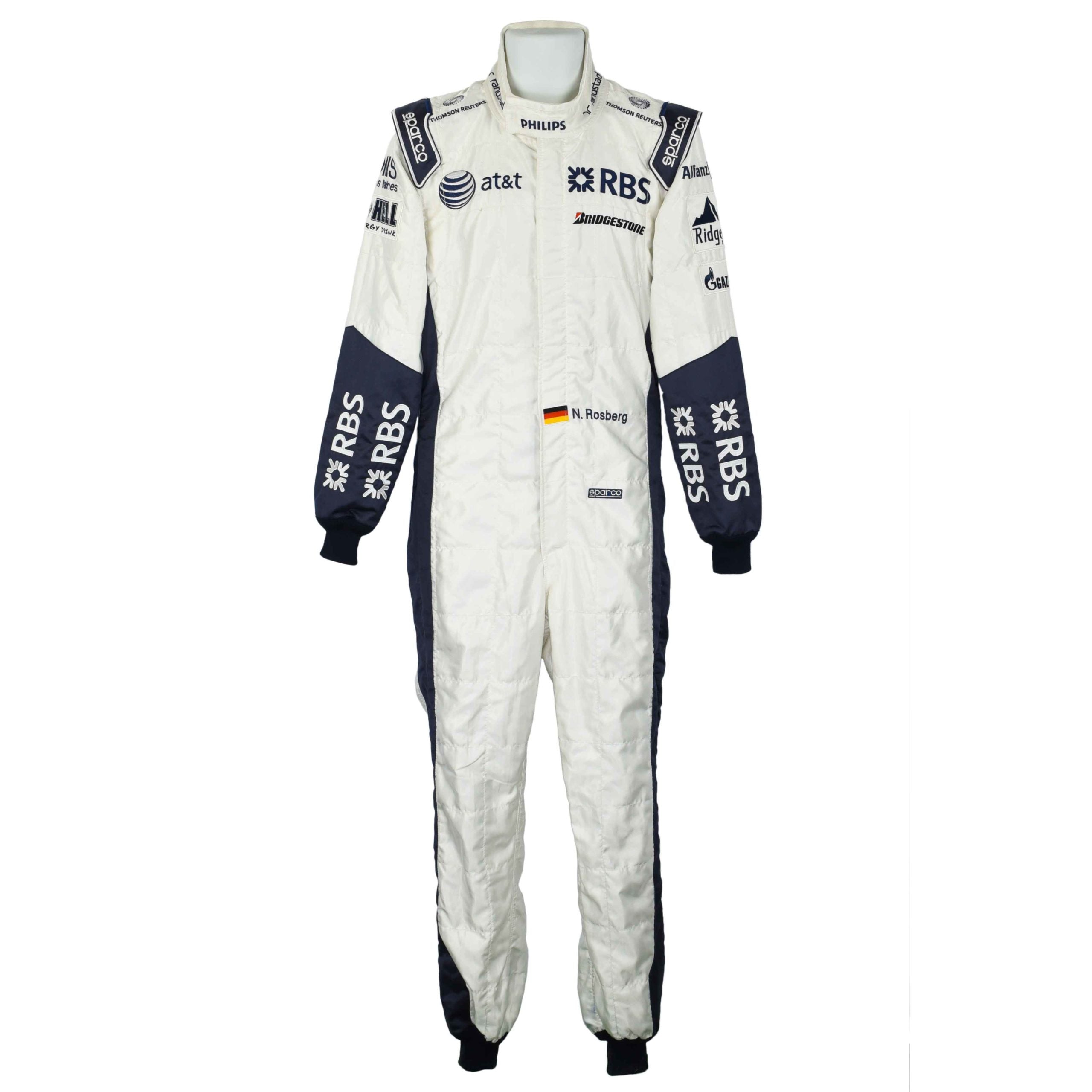 2009 Nico Rosberg Race Used Williams Formula 1 Suit