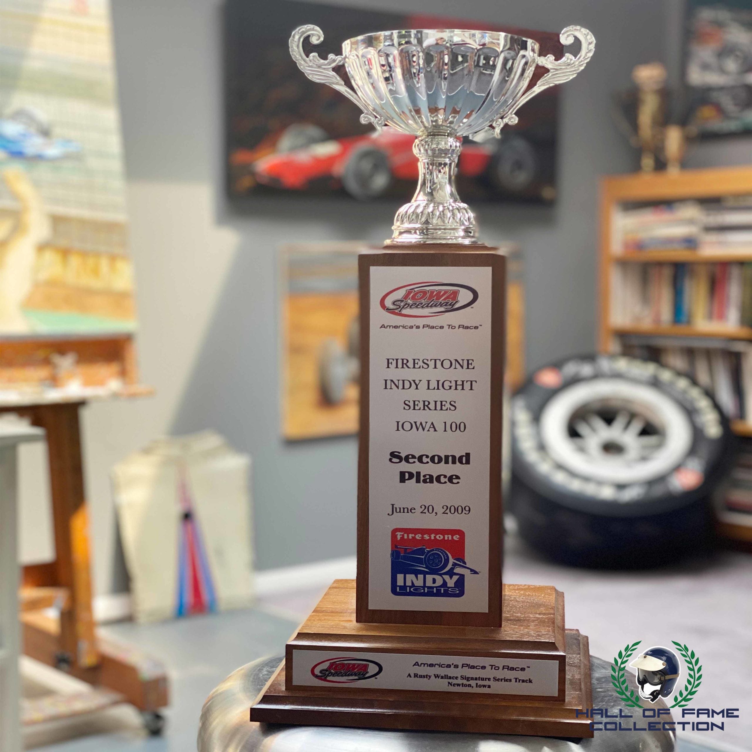 2009 Wade Cunningham Iowa 100 2nd Place Indy Lights Trophy