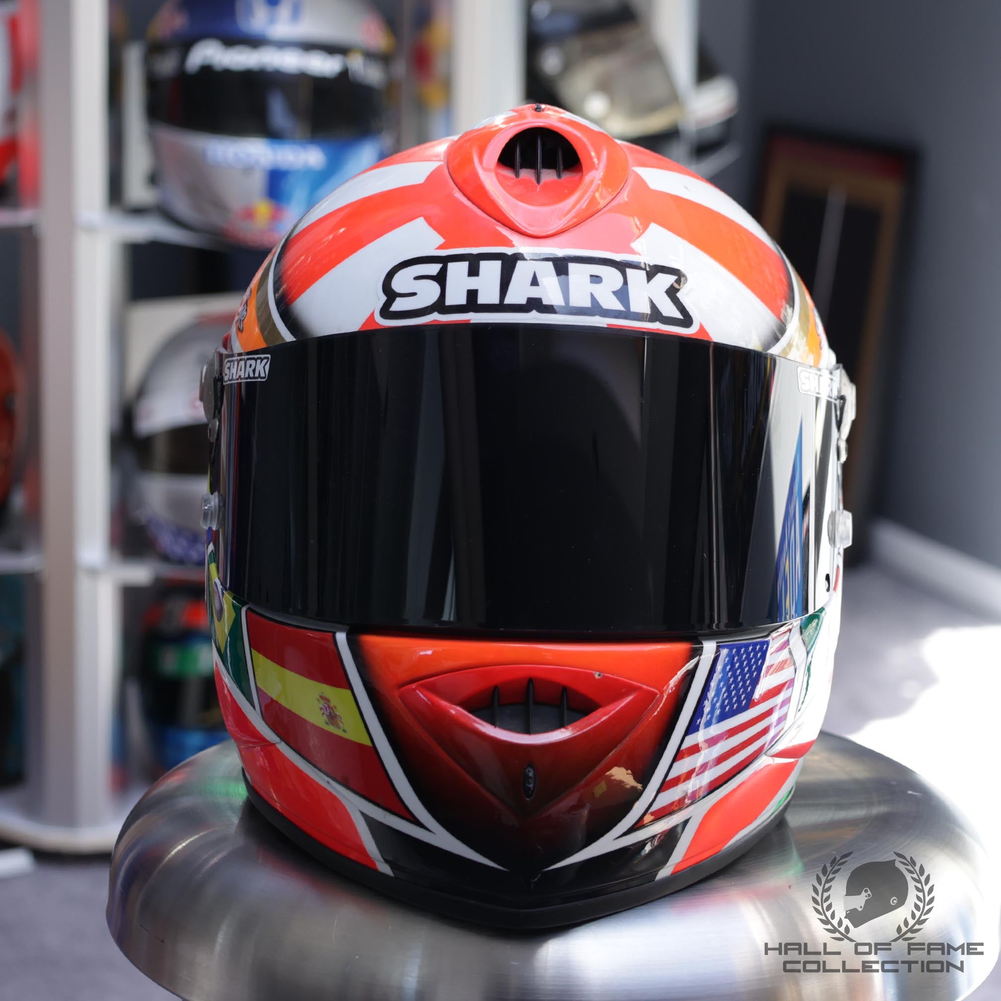 2009 Johann Zarco Race Used WTR San Marino Team 125cc Helmet