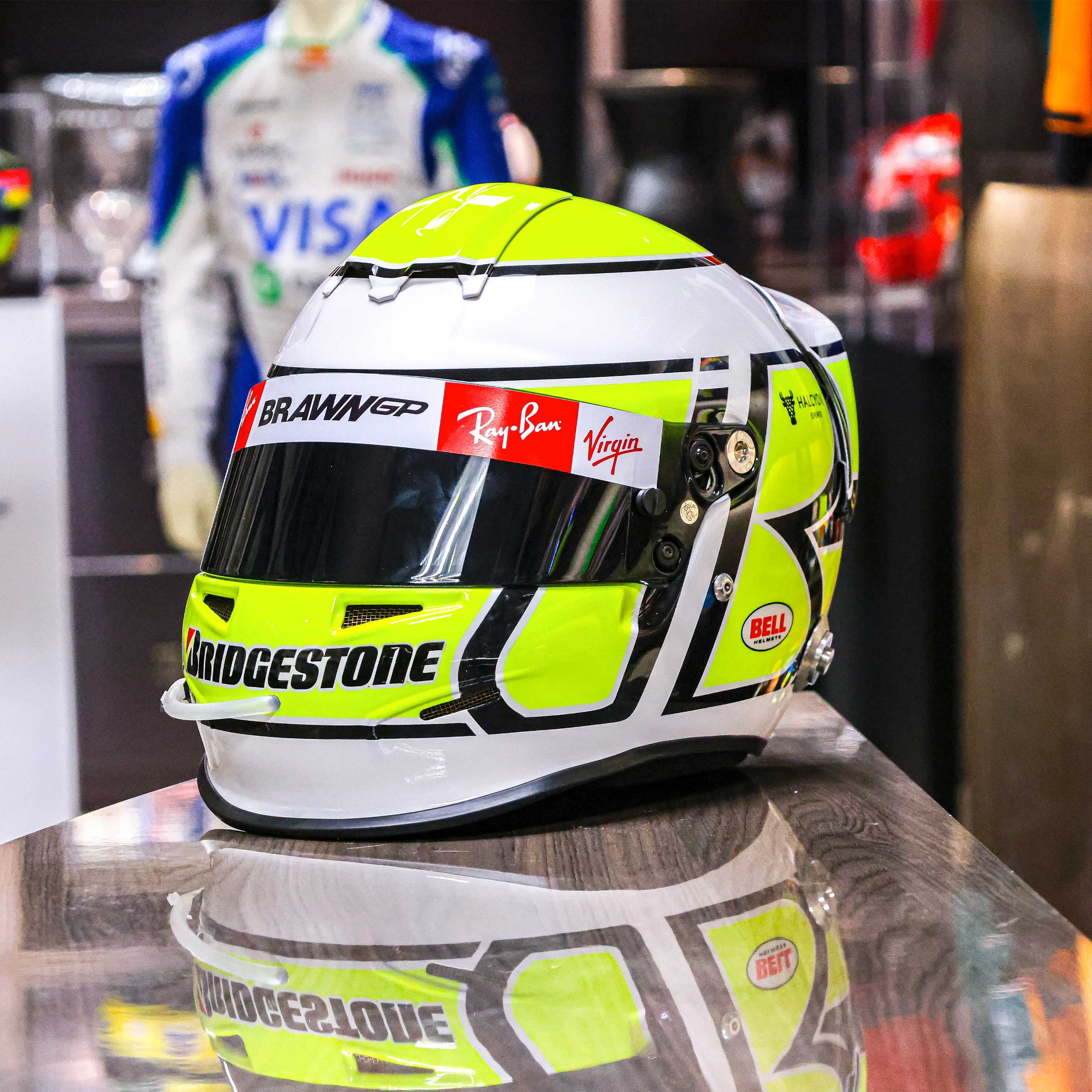 2009 Jenson Button World Championship HP3 Replica Brawn GP F1 Helmet