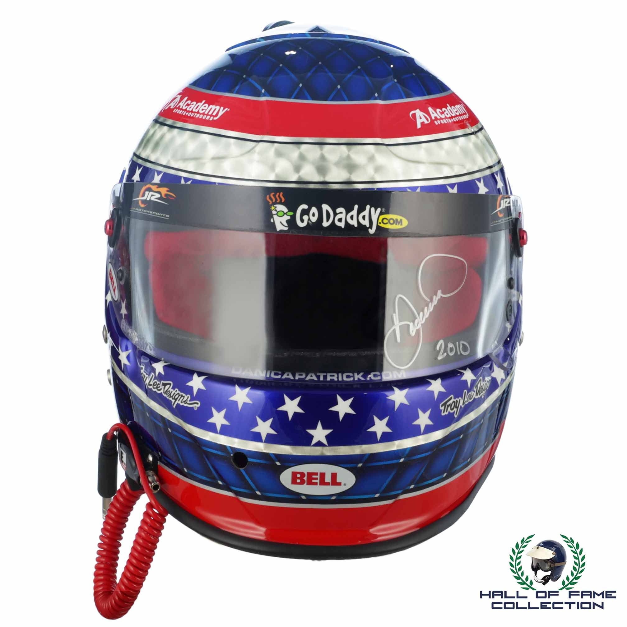 ITEM OF THE WEEK 2010 Danica Patrick Signed Charlotte/Texas/Homestead Used JR Motorsports Bell Nascar Helmet