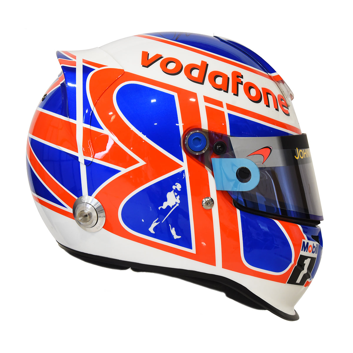 2010 Jenson Button Signed Race Used Bell HP-3 McLaren F1 Helmet